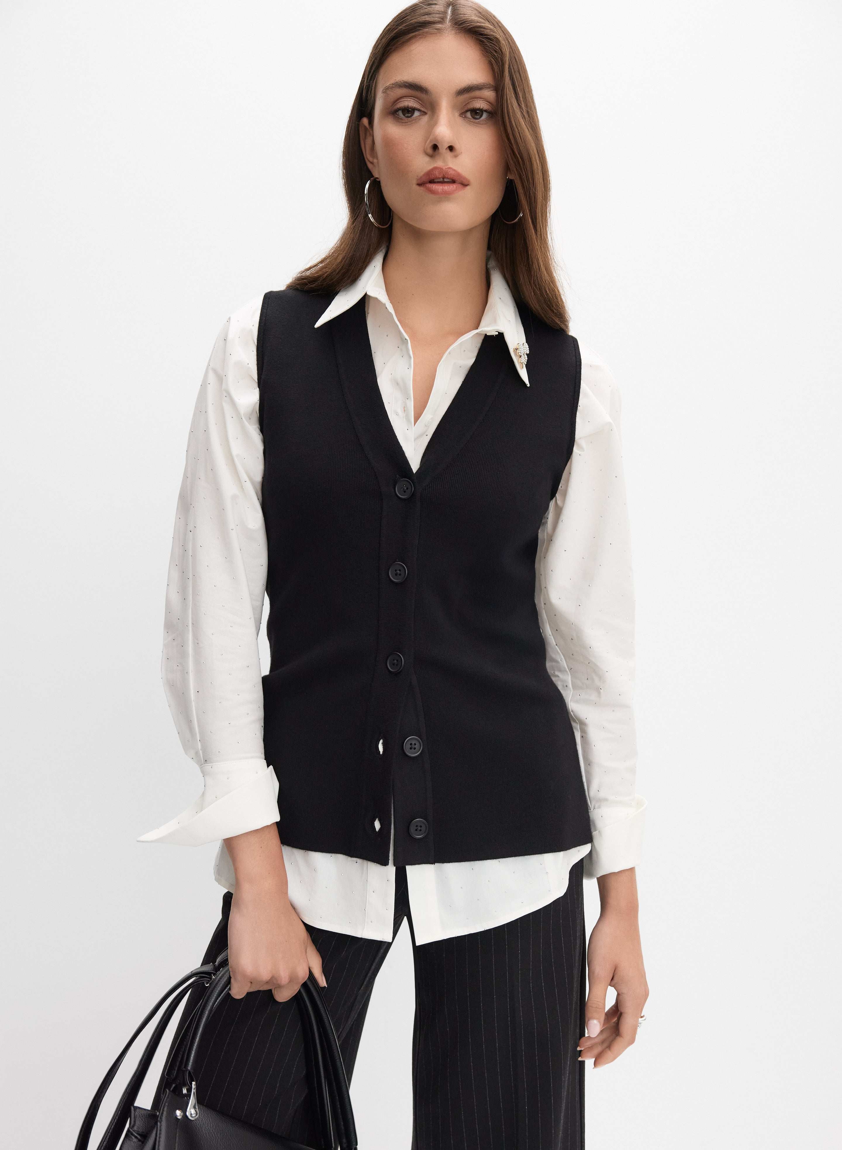 Button-Down Sweater Vest Button-Down Sweater Vest