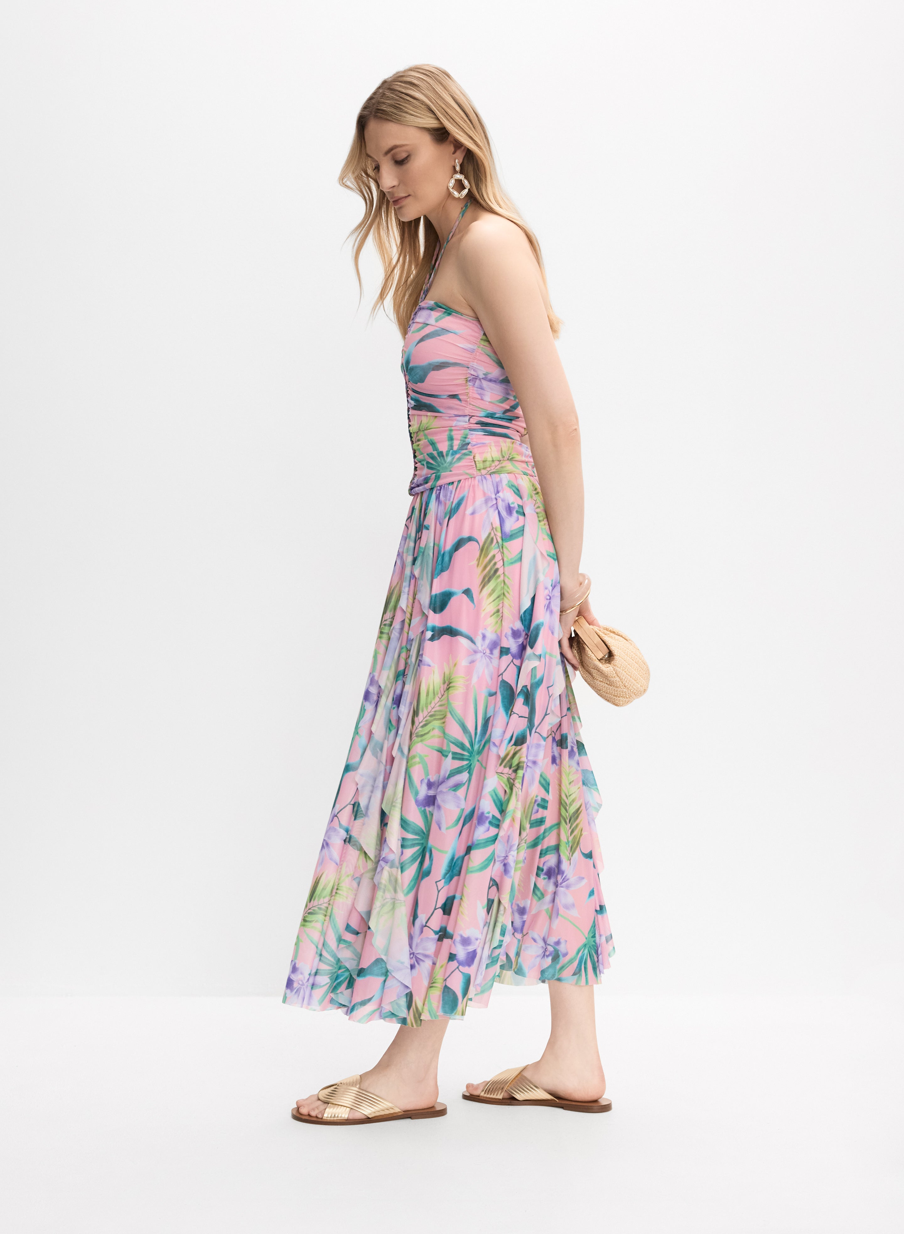 Amena Mesh Strapless Maxi Dress main image 0