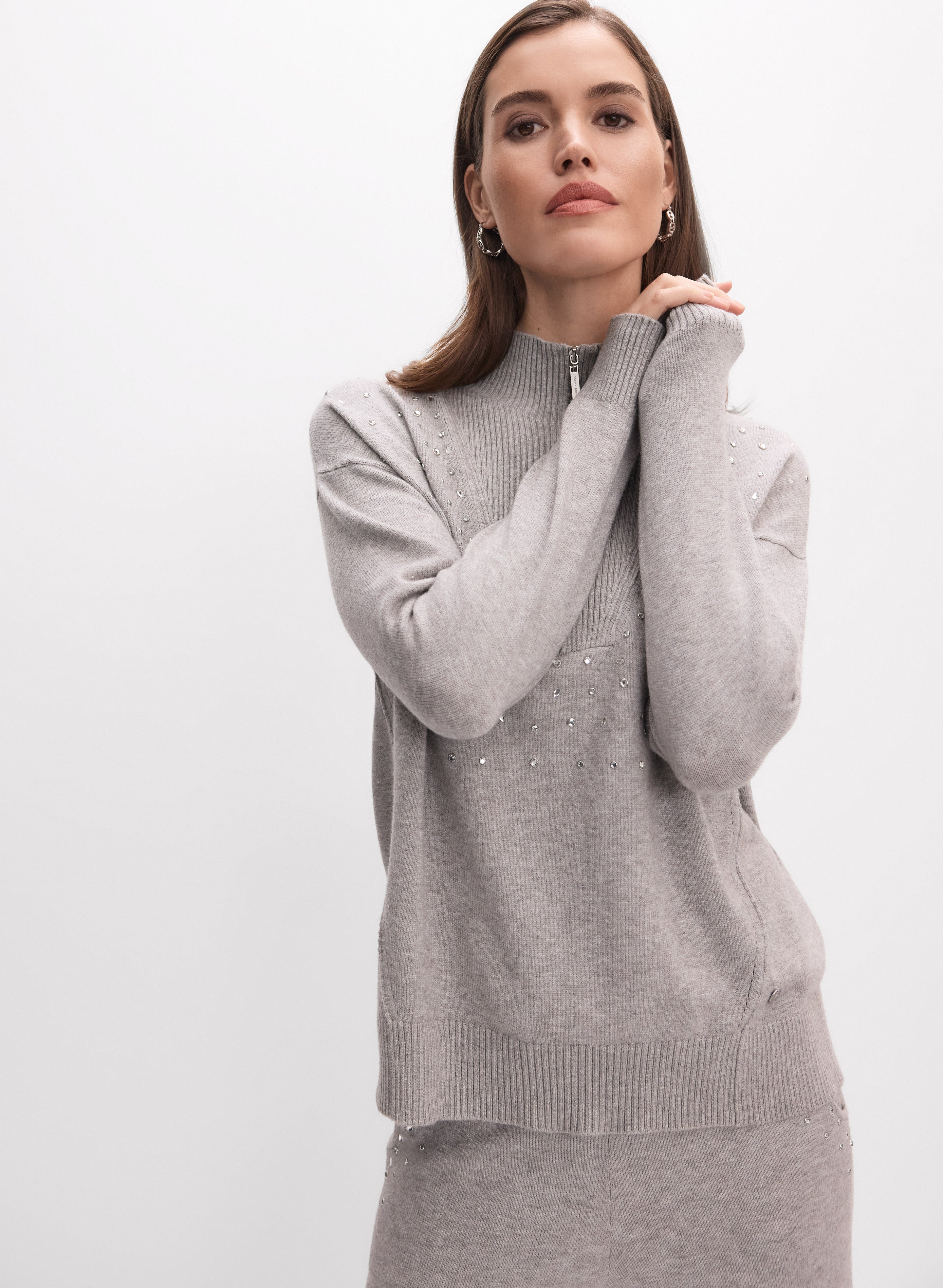 Joseph Ribkoff - Rhinestone Detail Pullover