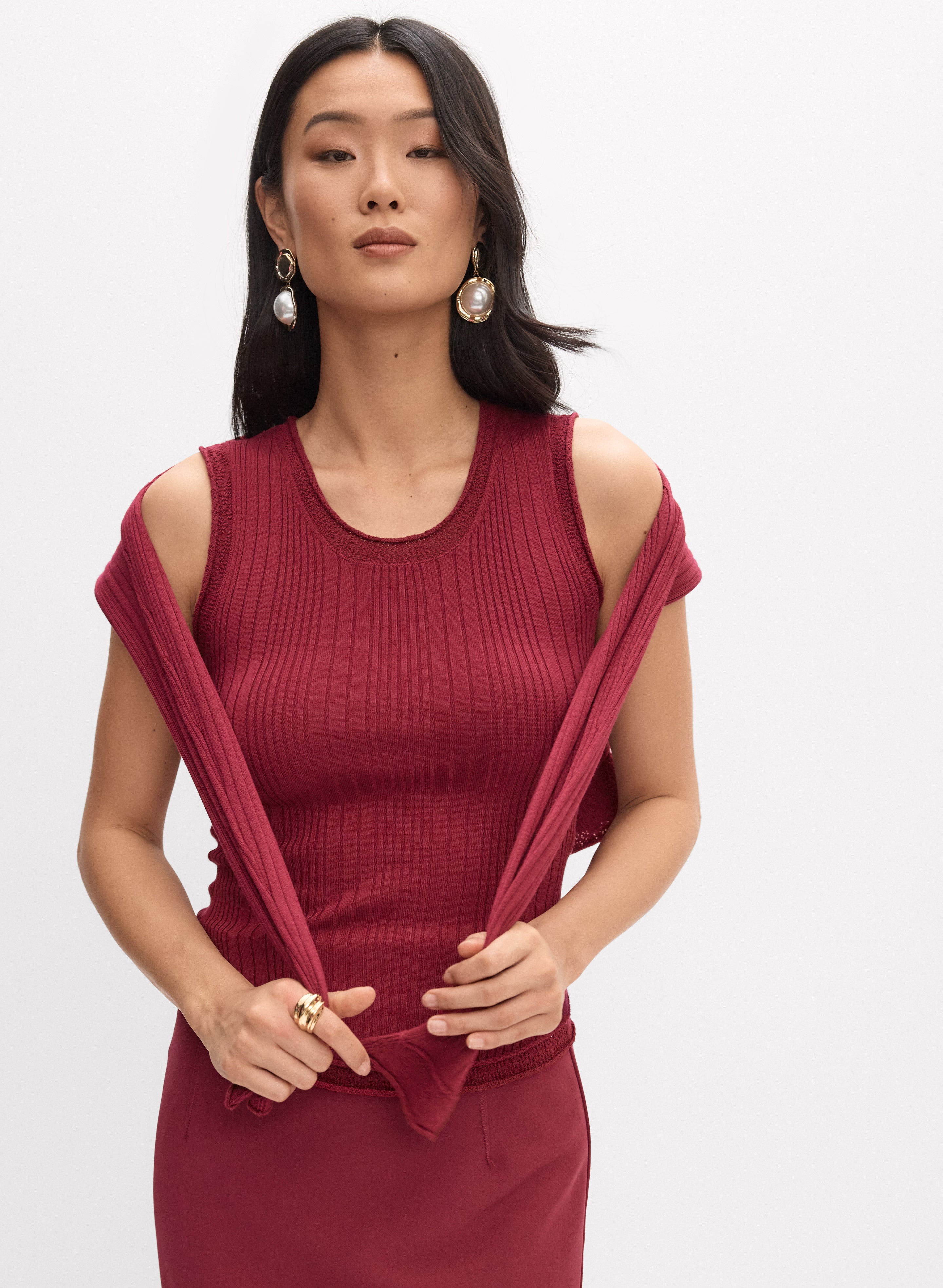 Crew Neck Knit Cami