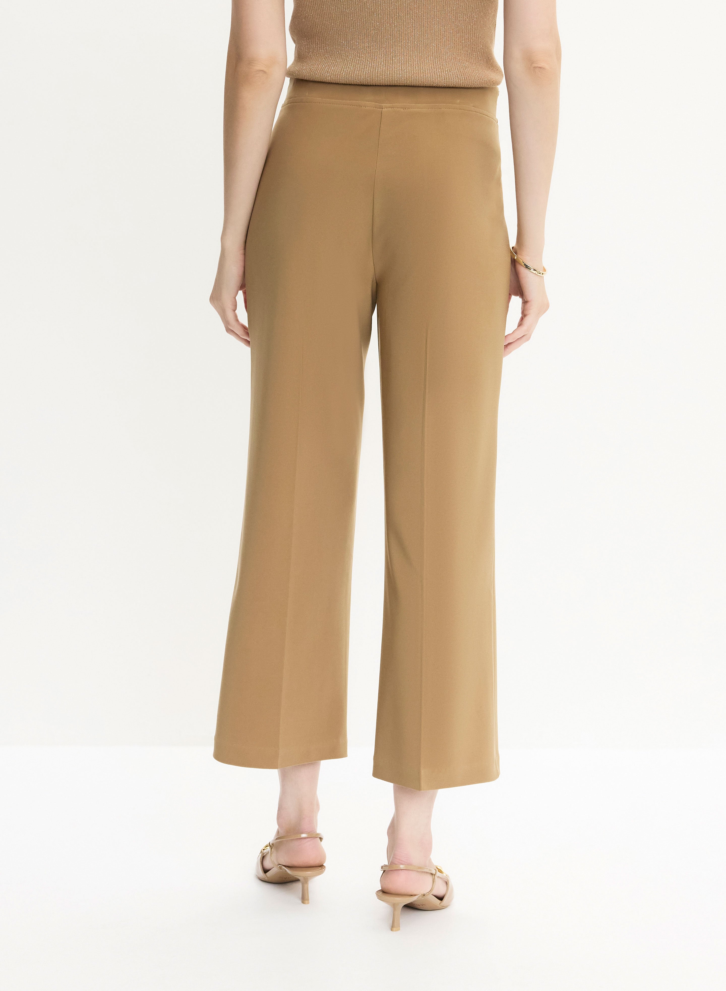 Essential Culotte Pants Brandy Back 1