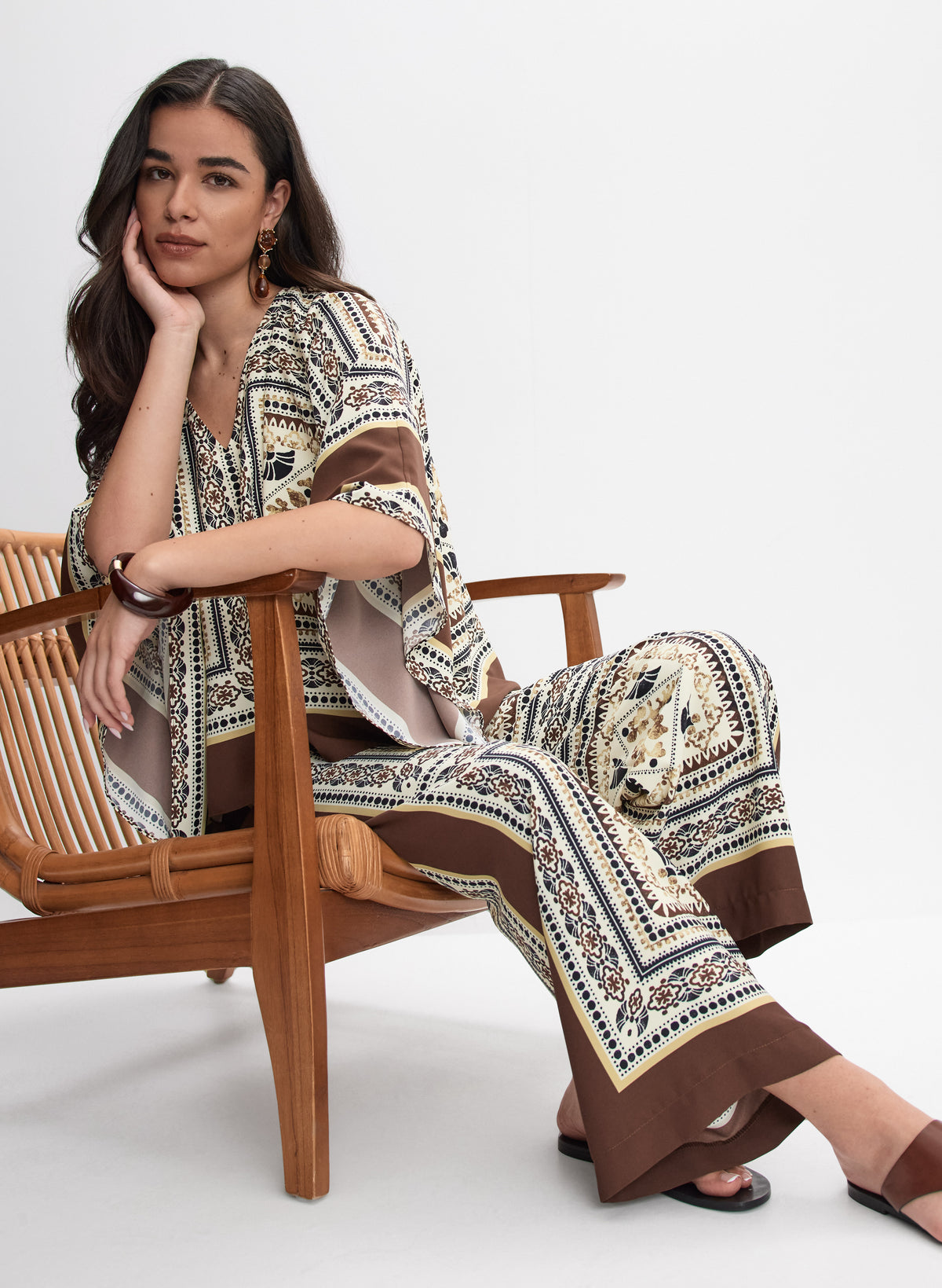 Joseph Ribkoff - Scarf Print Pants