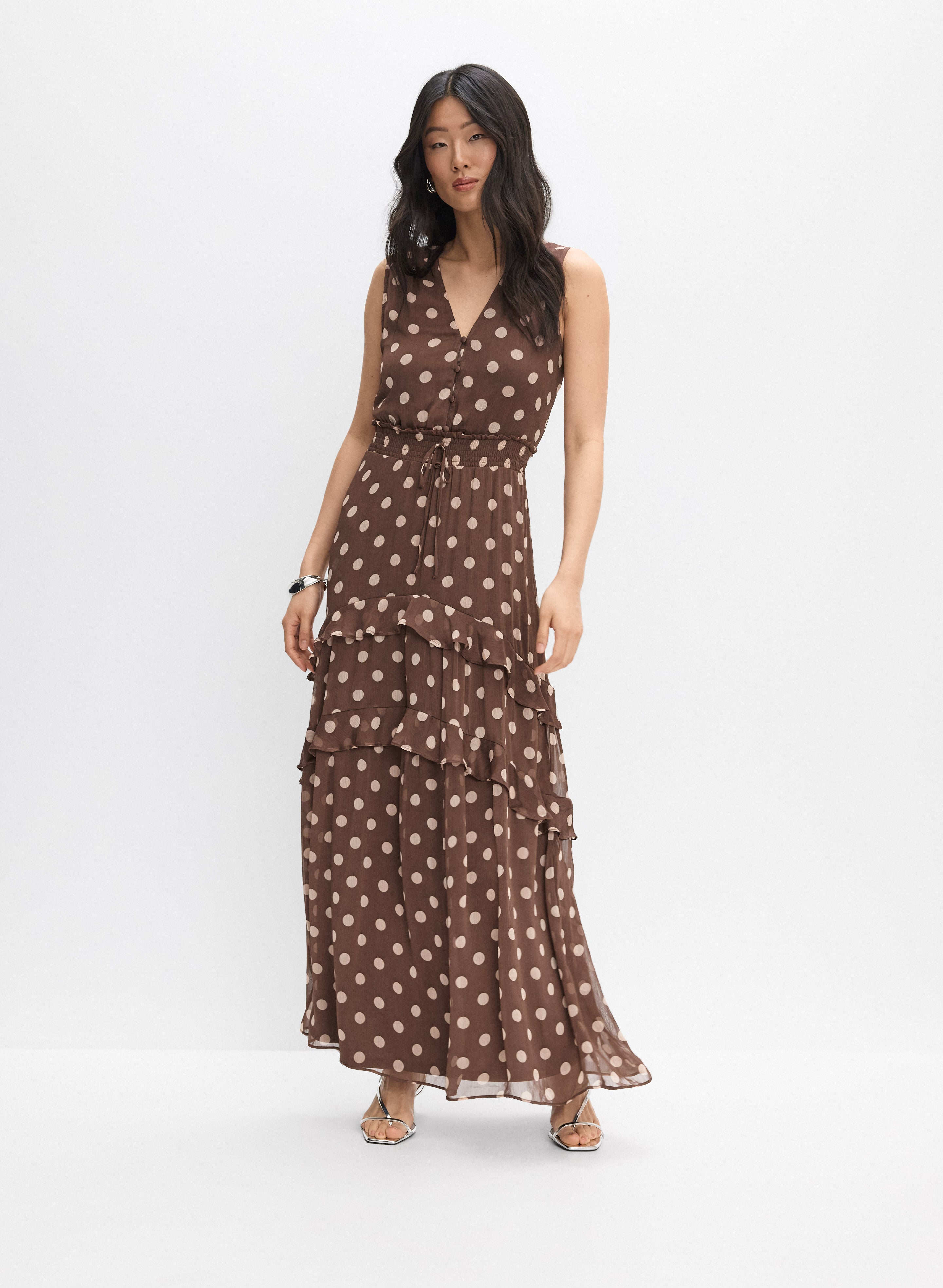 Tiered Polka Dot Dress