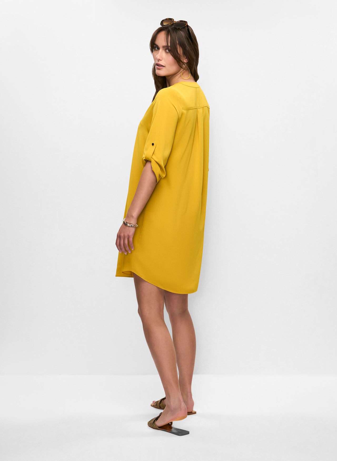 A-Line Dress with Front Zipper 62751