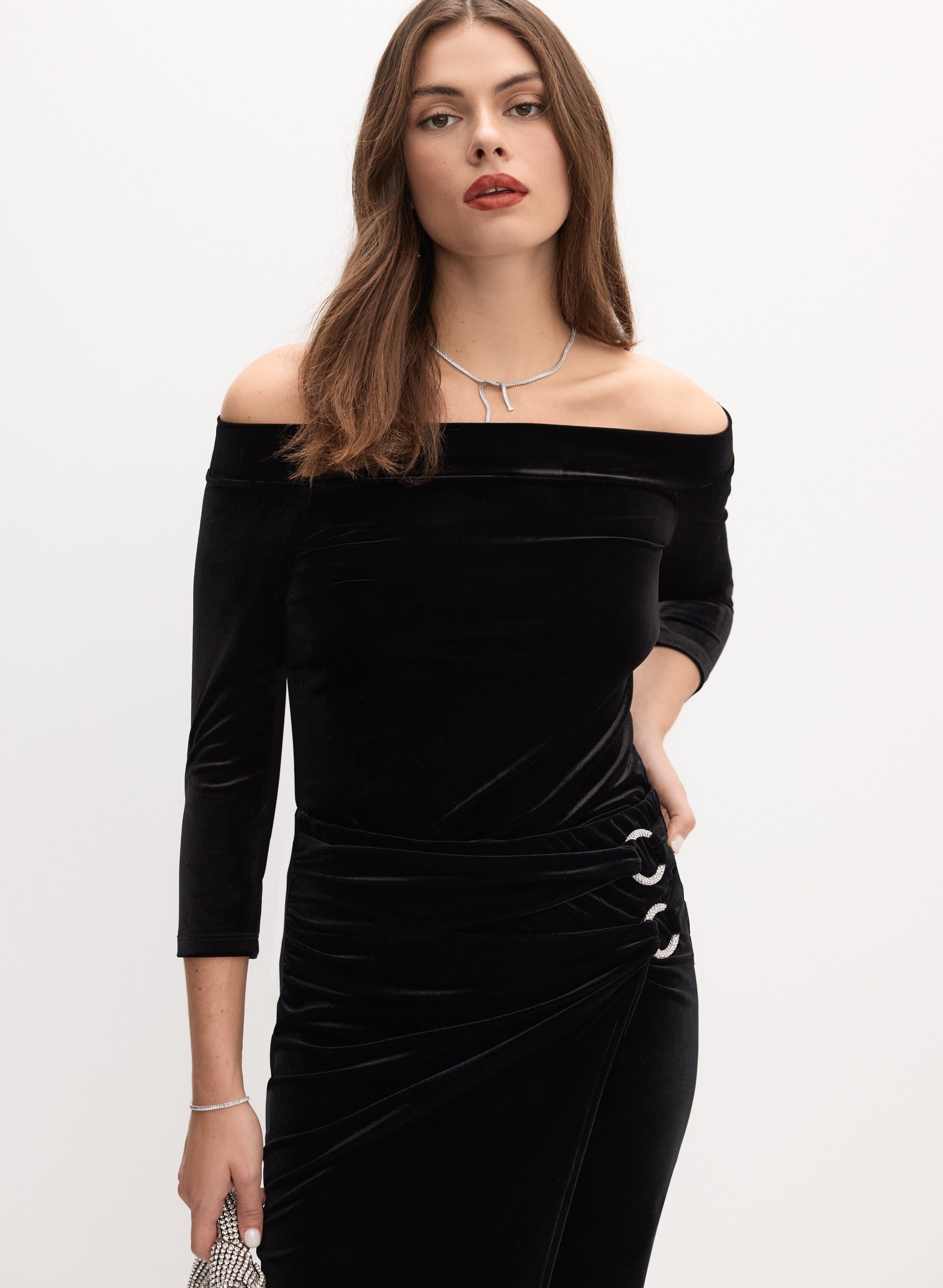 Velvet Off-Shoulder Top Velvet Off-Shoulder Top