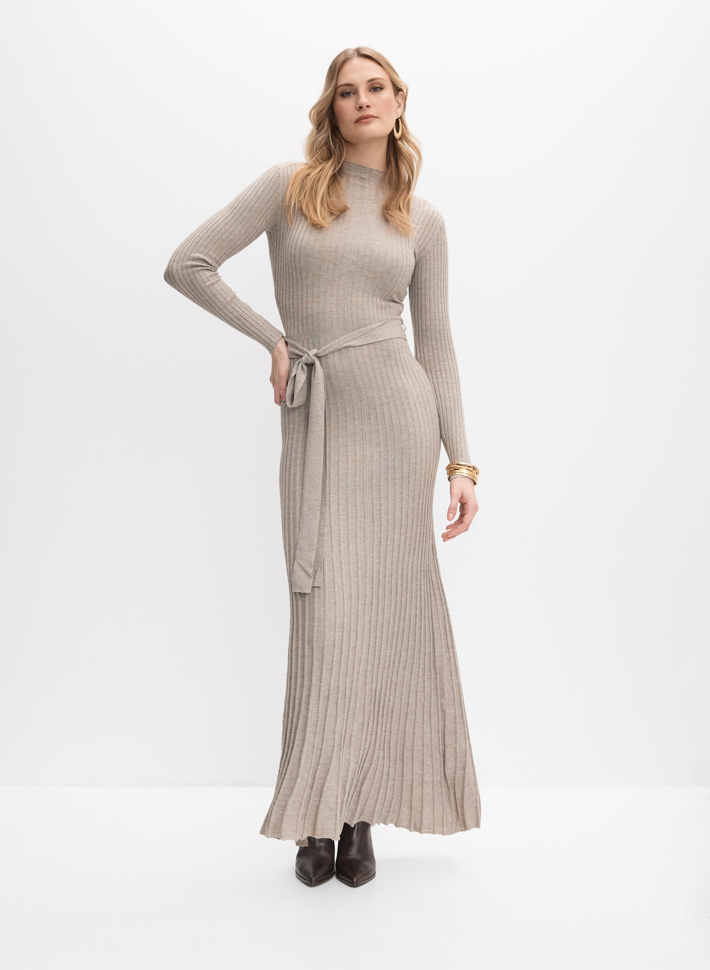 Long Rib Knit Dress Long Rib Knit Dress
