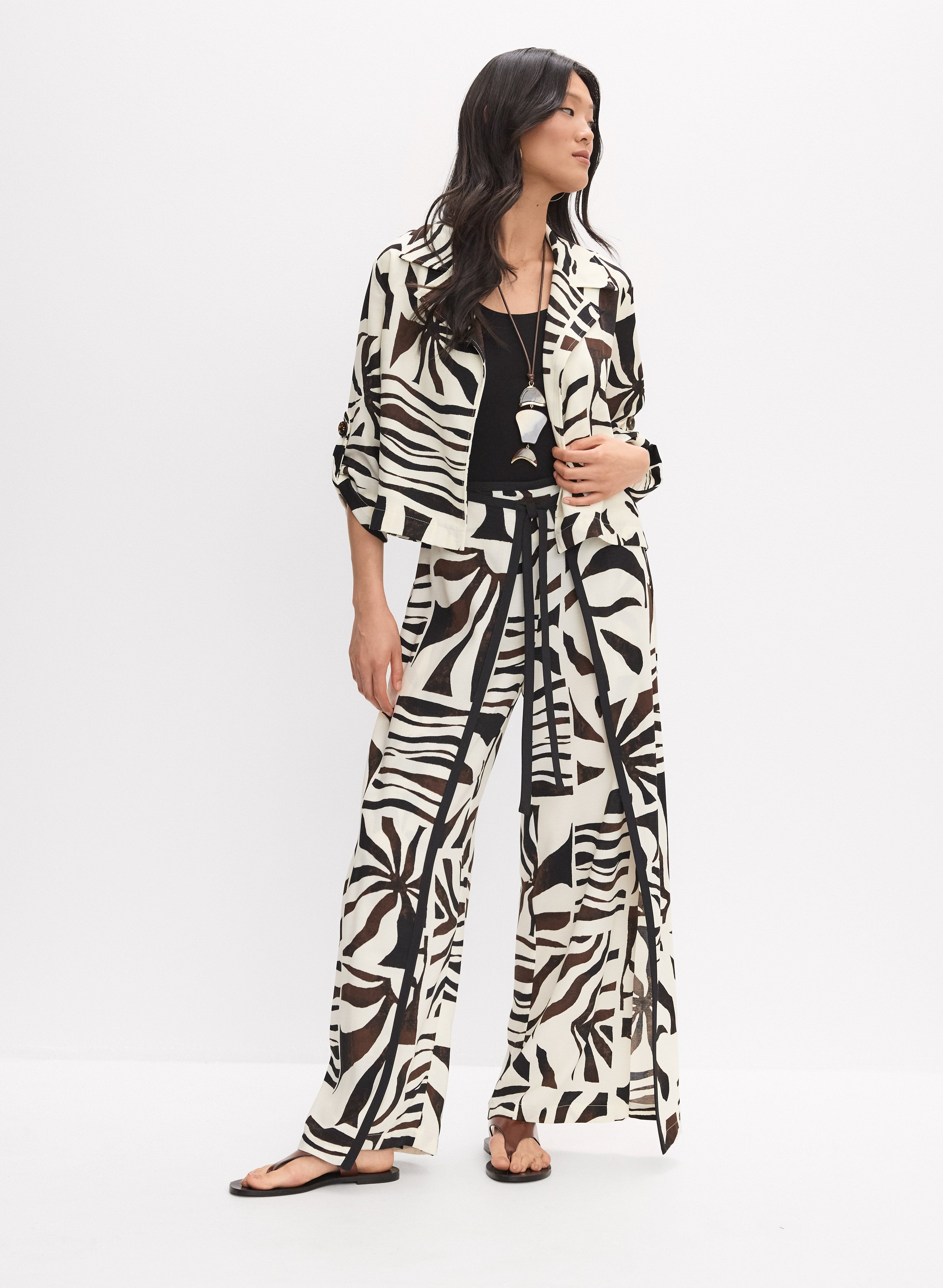 Joseph Ribkoff - Abstract Tulip Pants