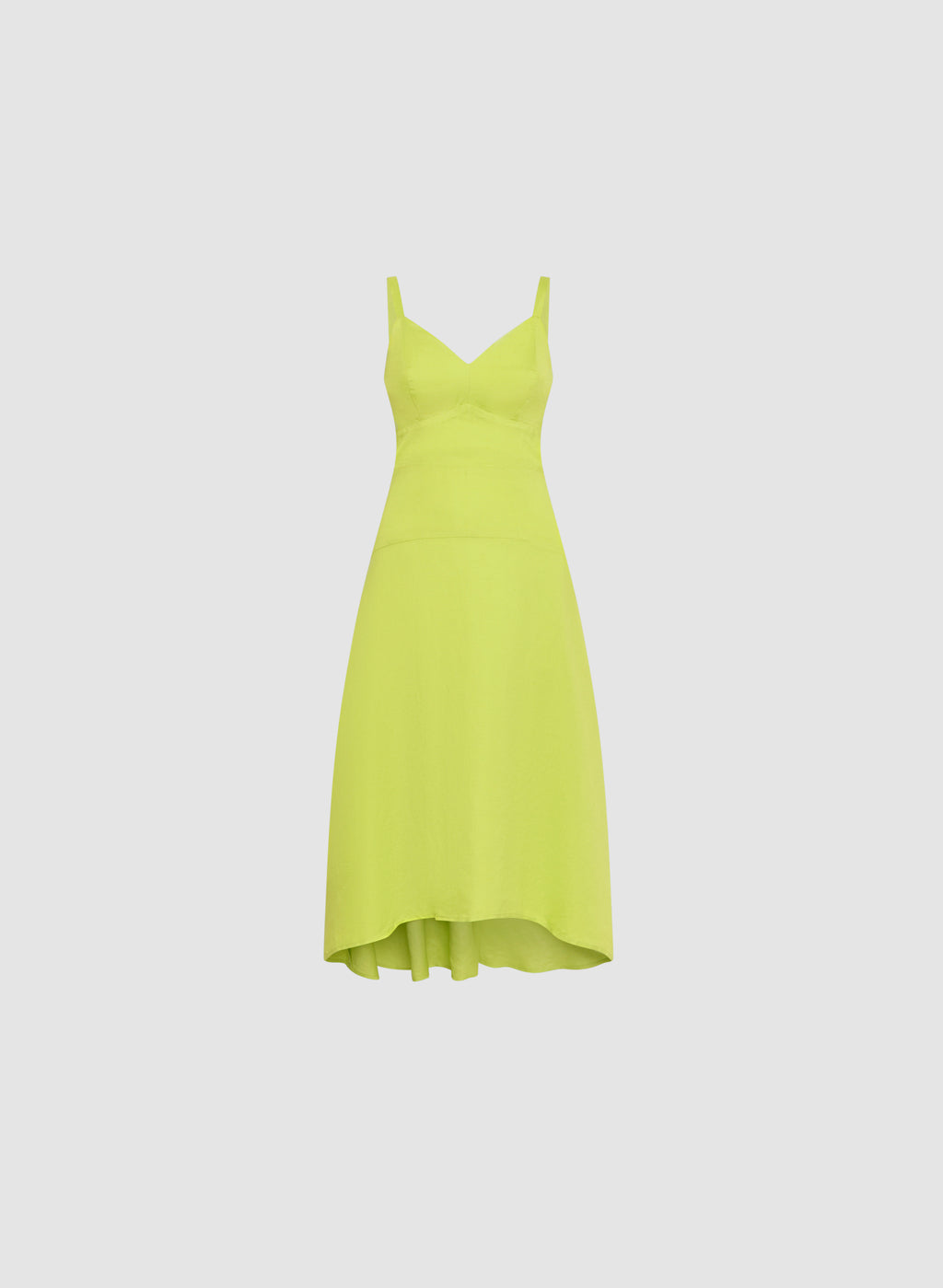 Geometric Print Linen Blend Midi Dress main image 1