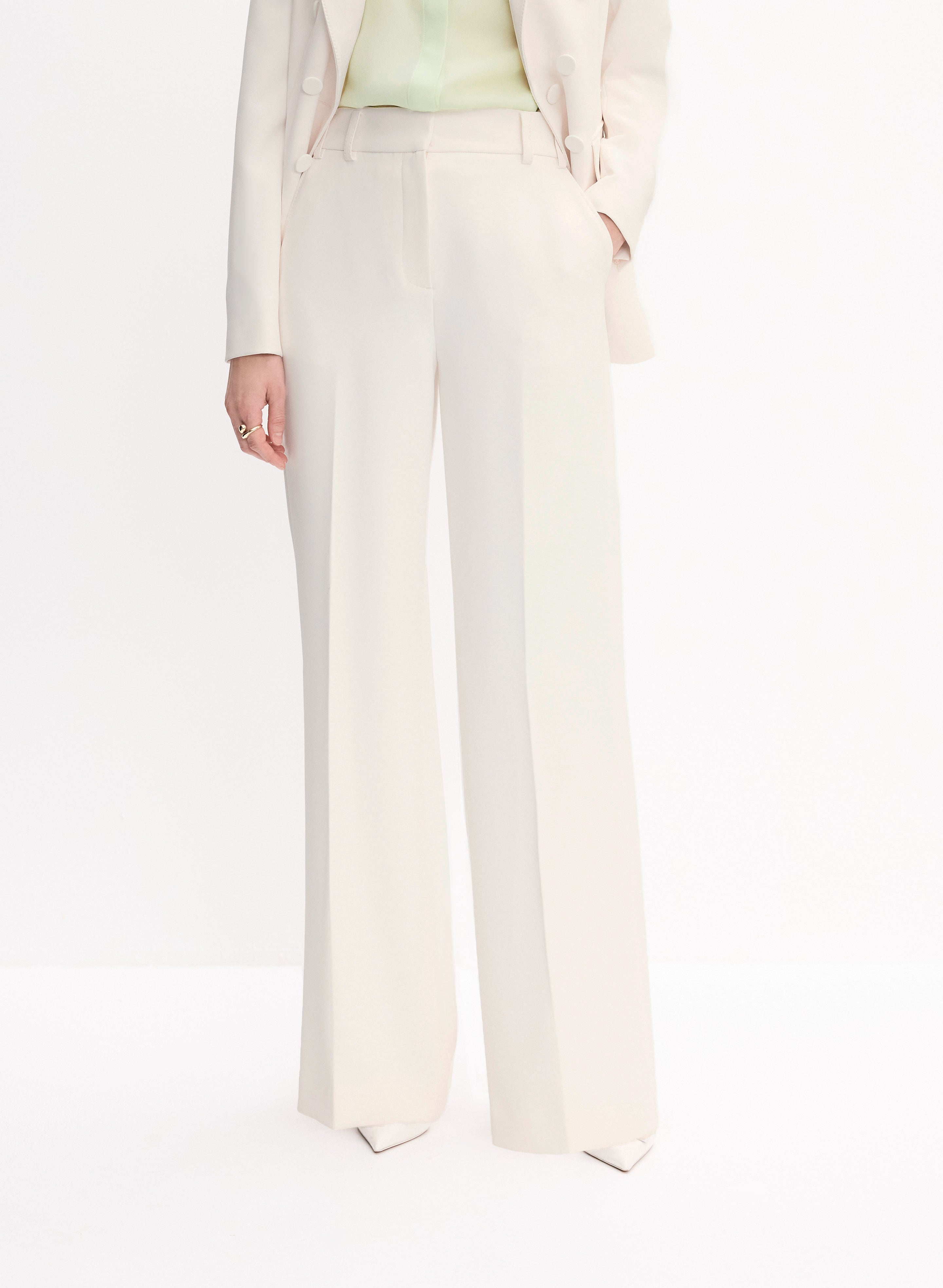 【2plan】Saint wide straight pants Soho Wide-Leg Pants
