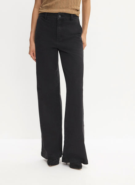 パンツ SULLEN TUCK WIDE LEG DENIM PANTS - BLACK SULLEN TUCK WIDE LEG DENIM PANTS - BLACK
