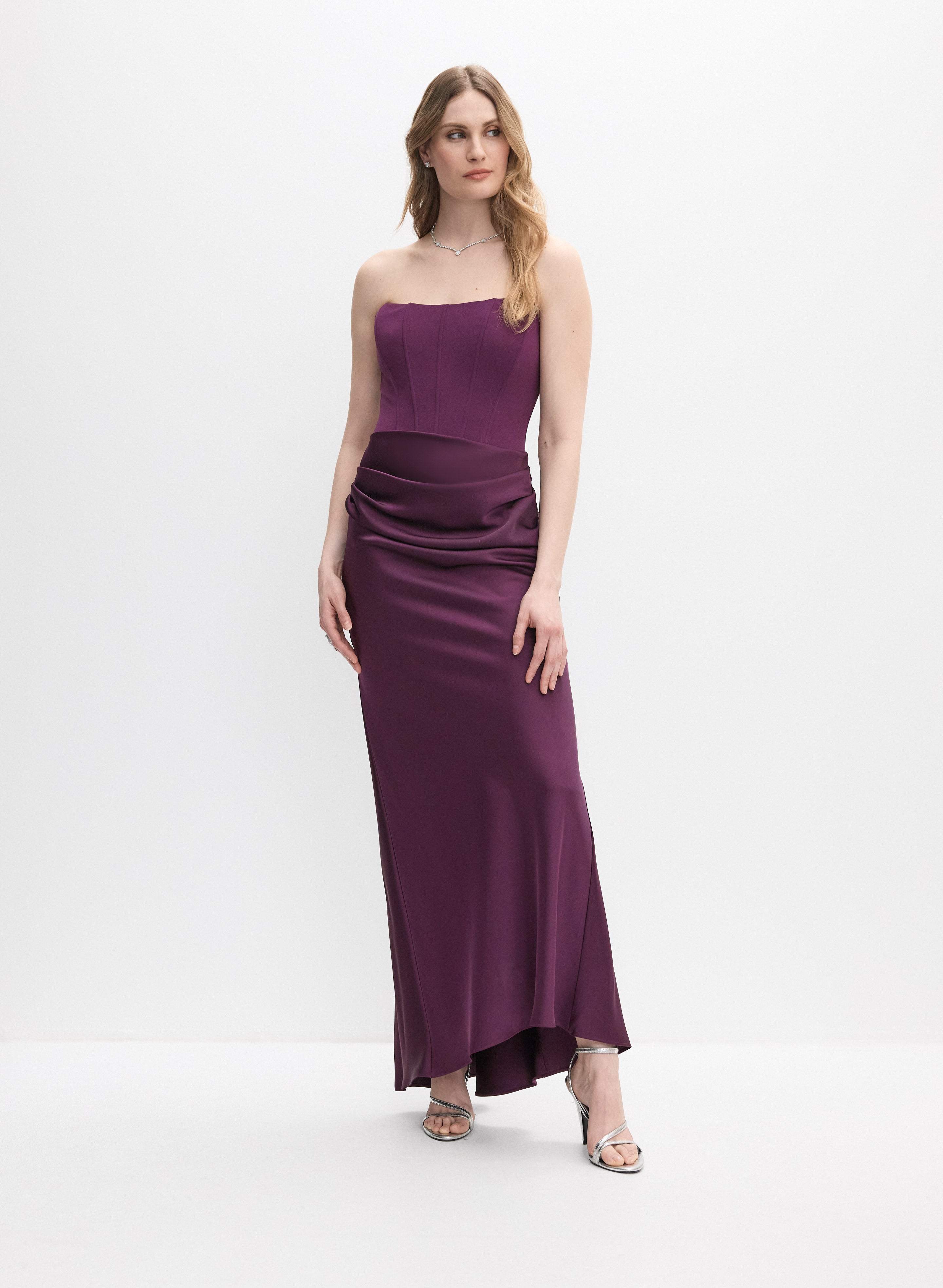 plum corset dress KissProm
