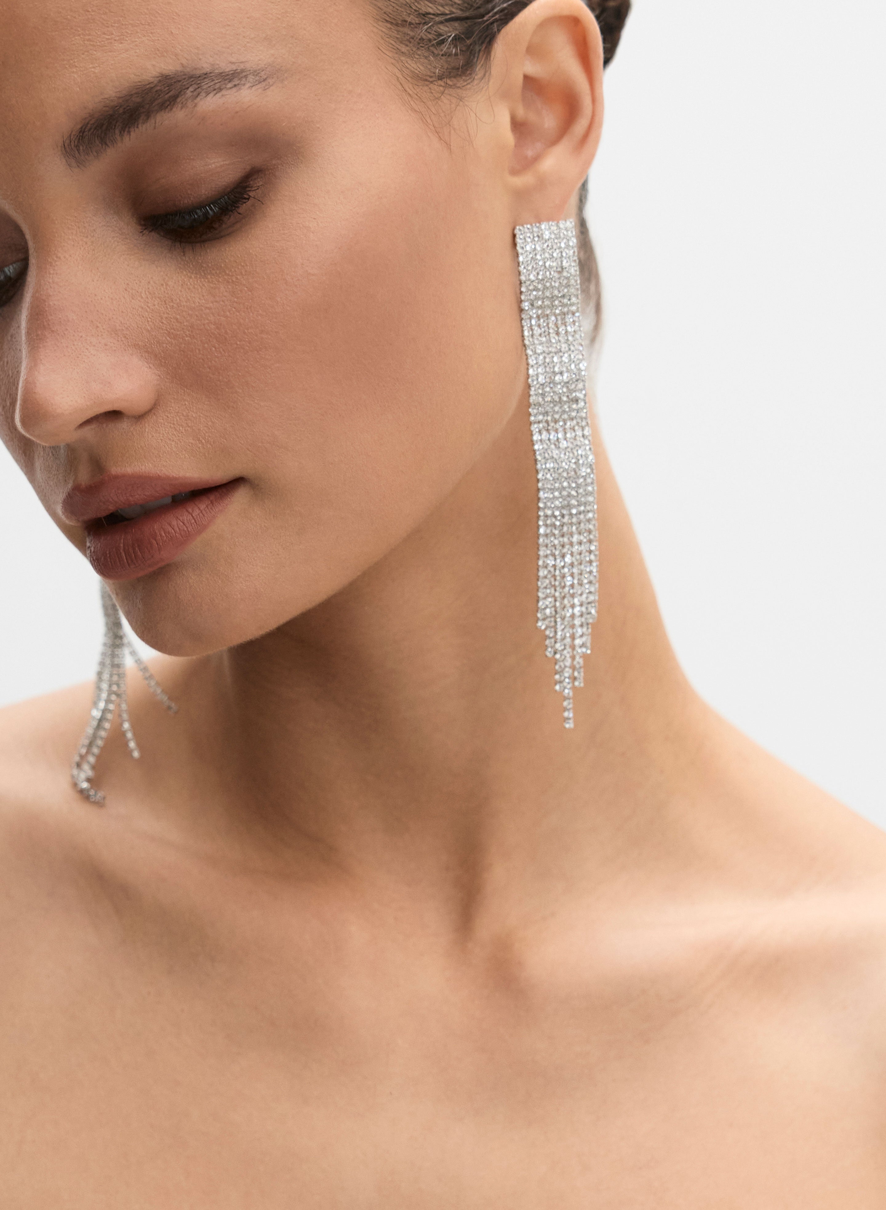 Cubic zirconia chandelier earrings discount