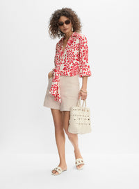 Linen Printed Blouse