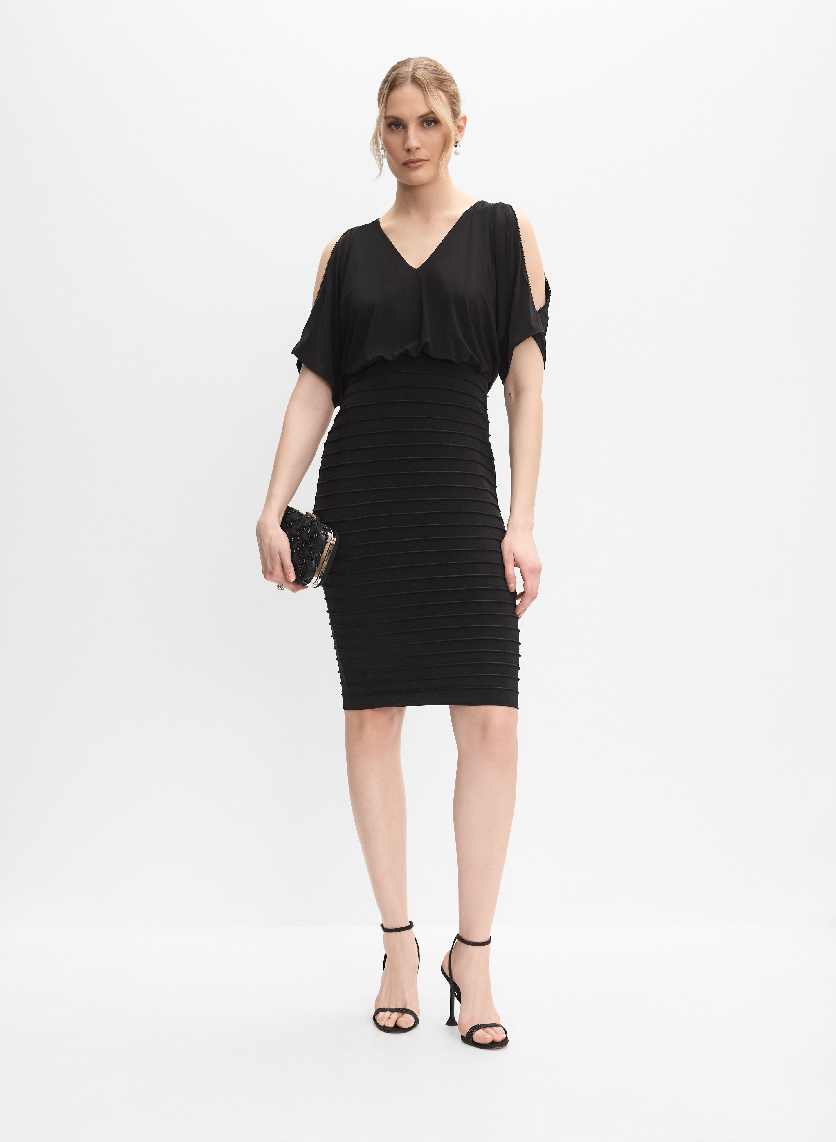 Adrianna Papell - Split Sleeve Blouson Dress