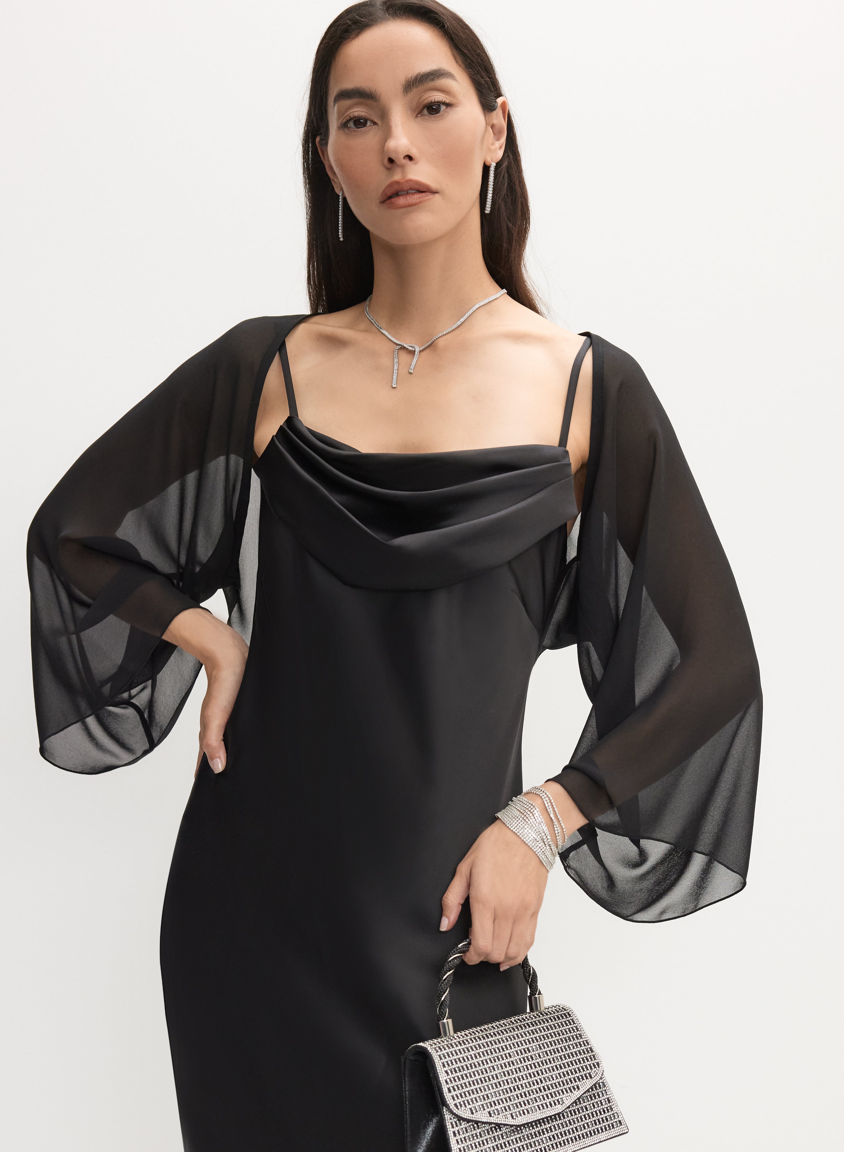 Long Sleeve Chiffon Bolero Long Sleeve Chiffon Bolero