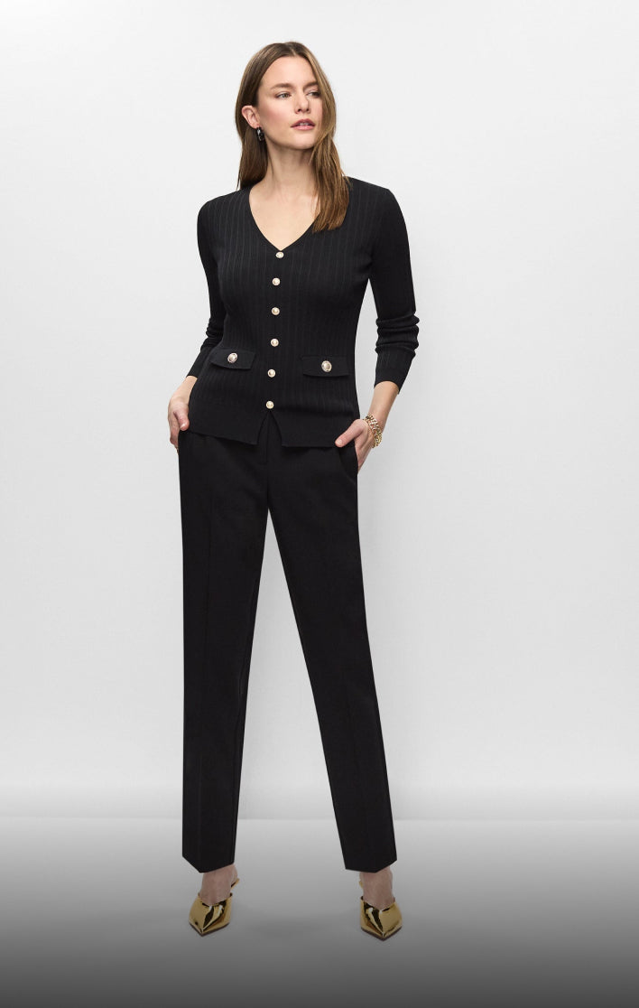 NEIL ALLYN LOW RISE WOMEN'S BLACK DRESS PANTS-2226P-01