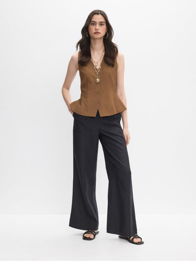 Jersey Half-Zip Jumpsuit