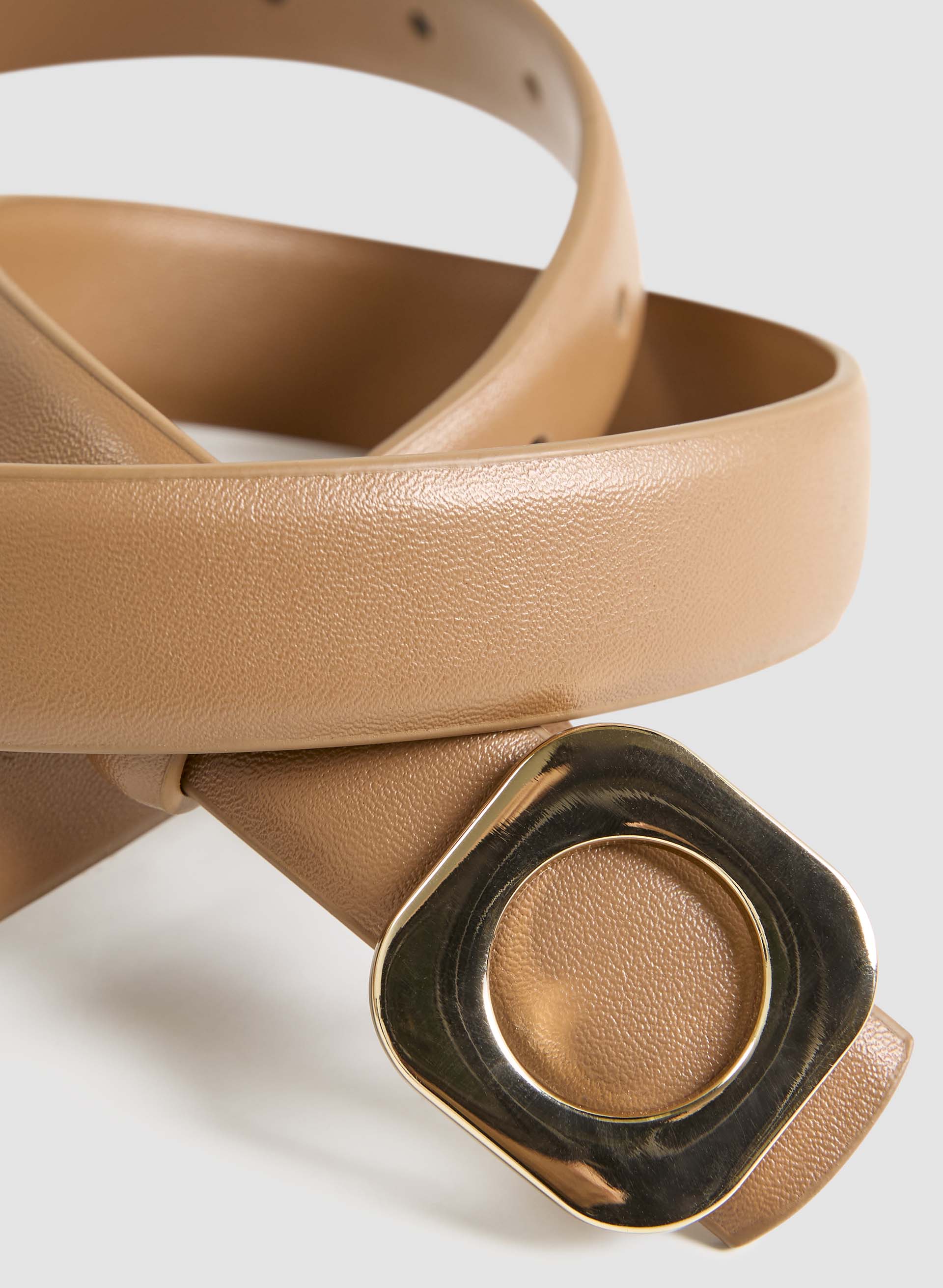 Basic Leather Belt With Buckle
