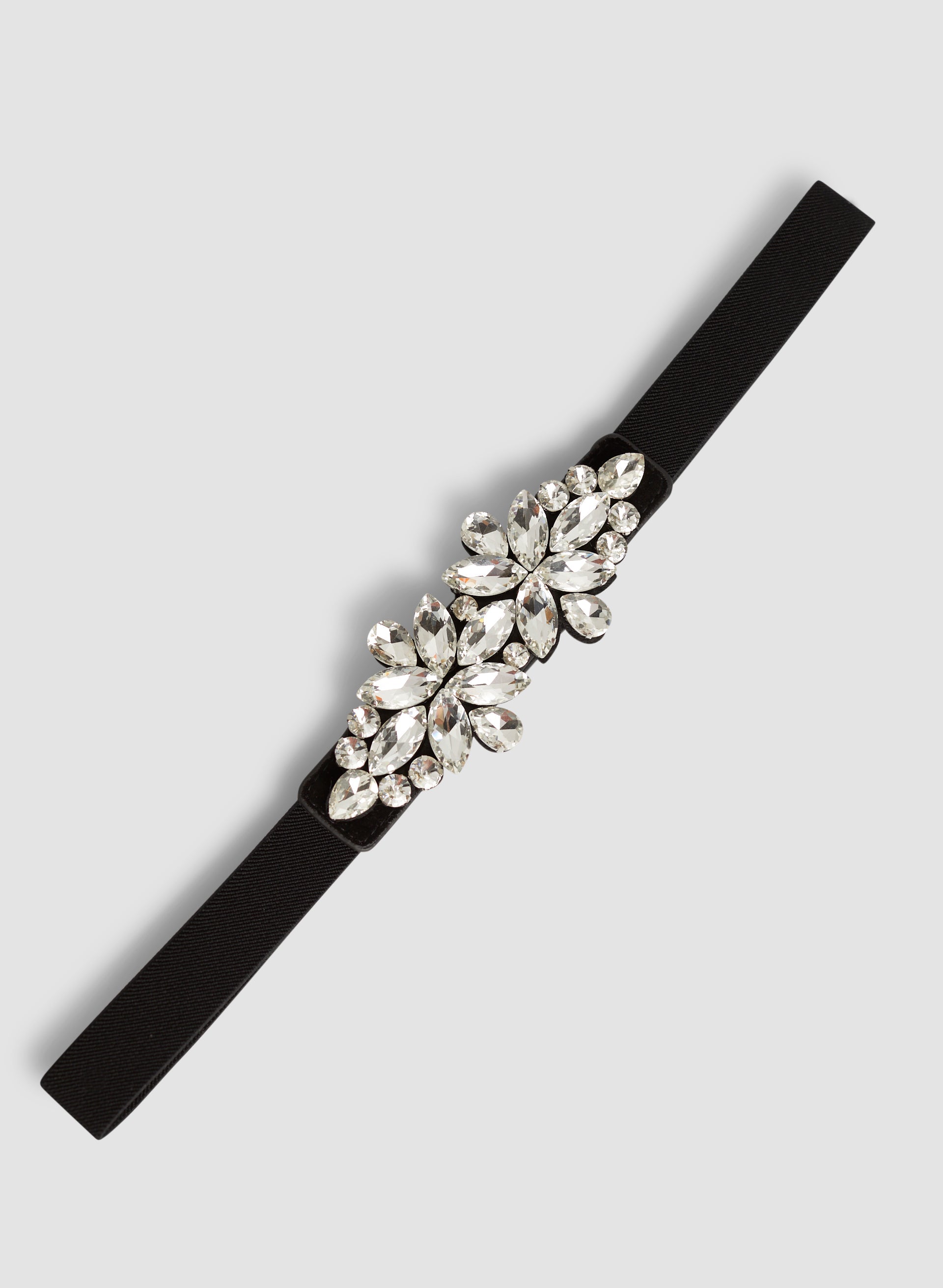Faceted Stone Detail Belt