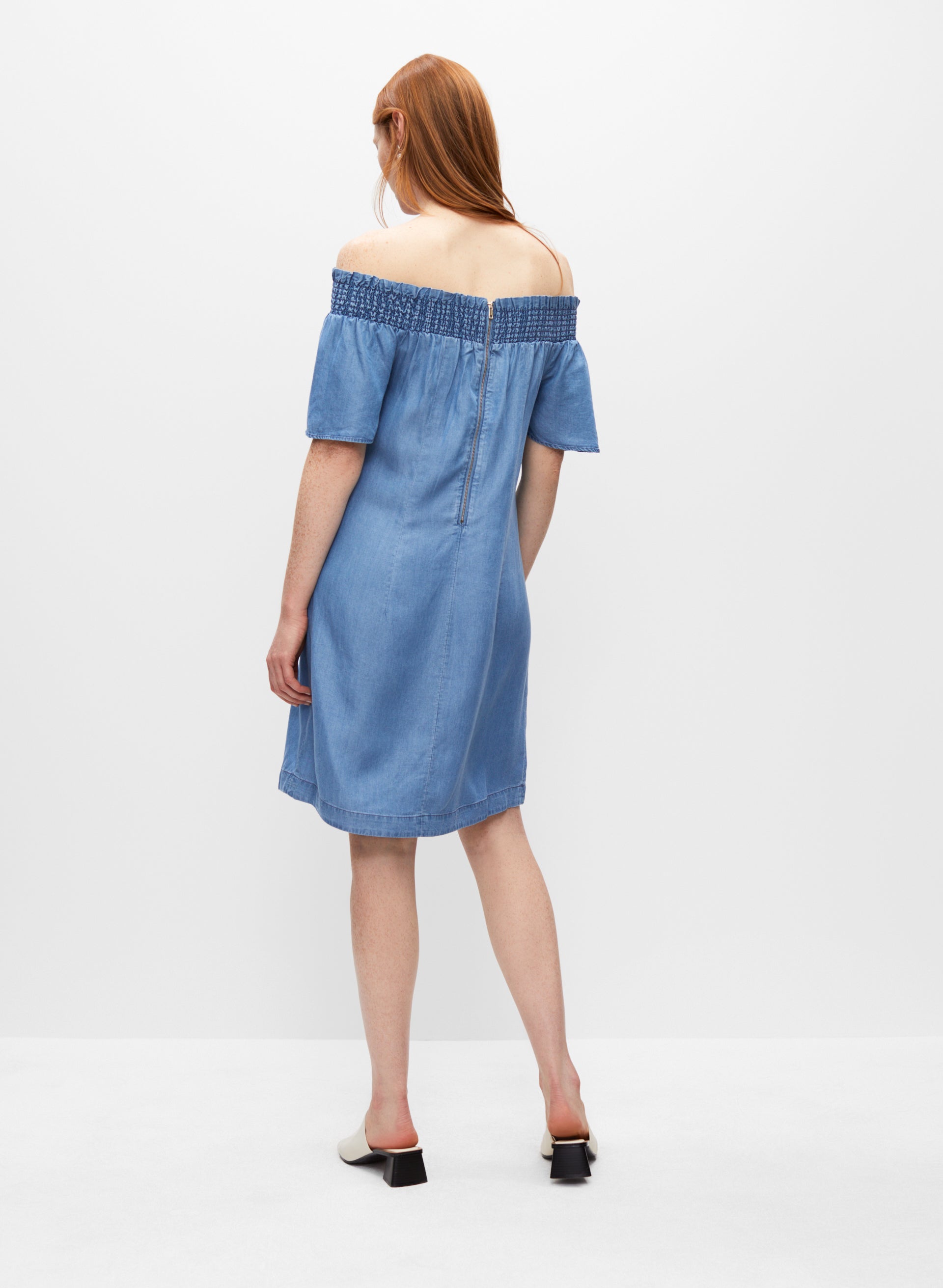 Tencel Jersey Off Shoulder Dress