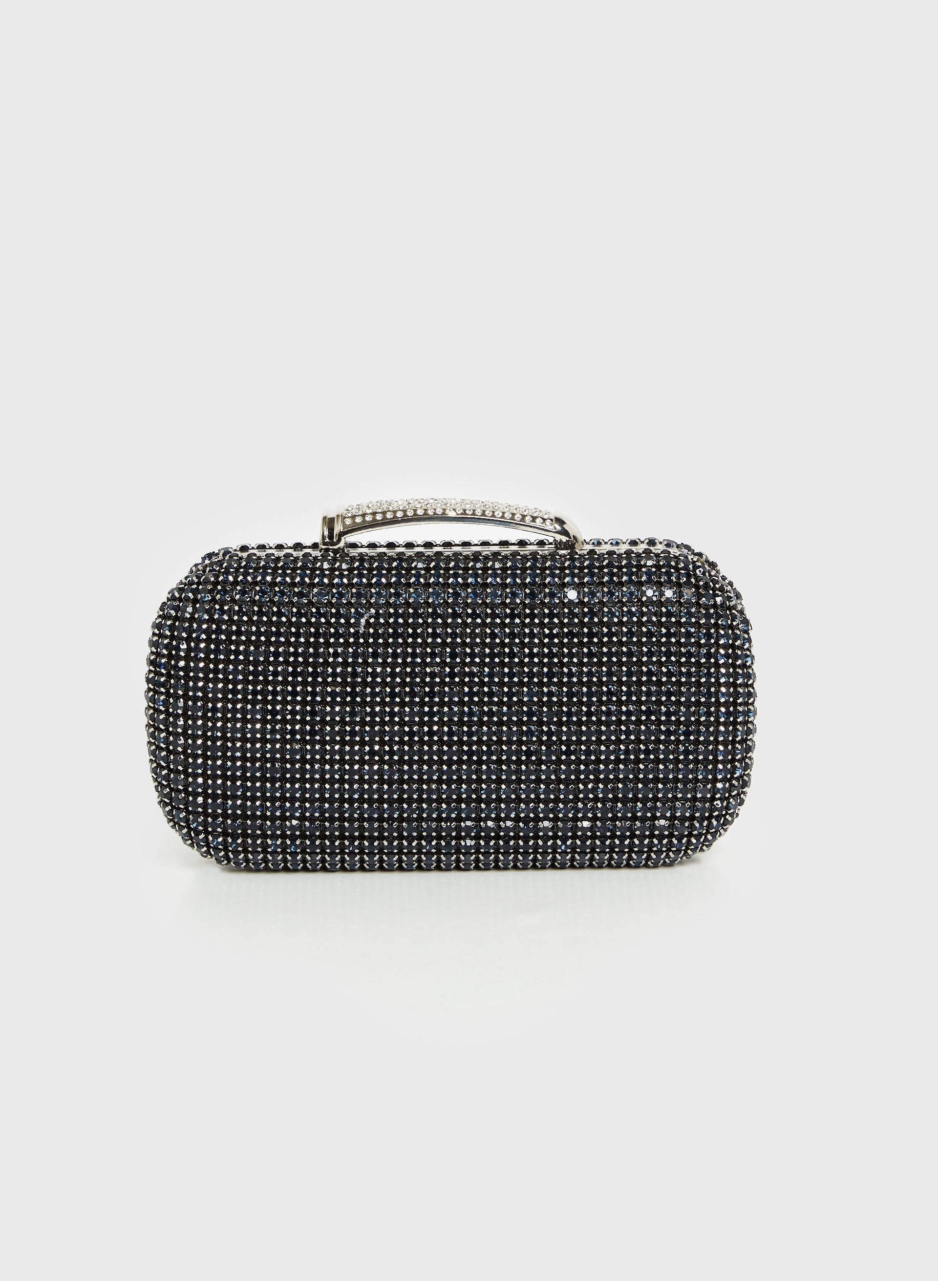 Black crystal clutch bag hot sale