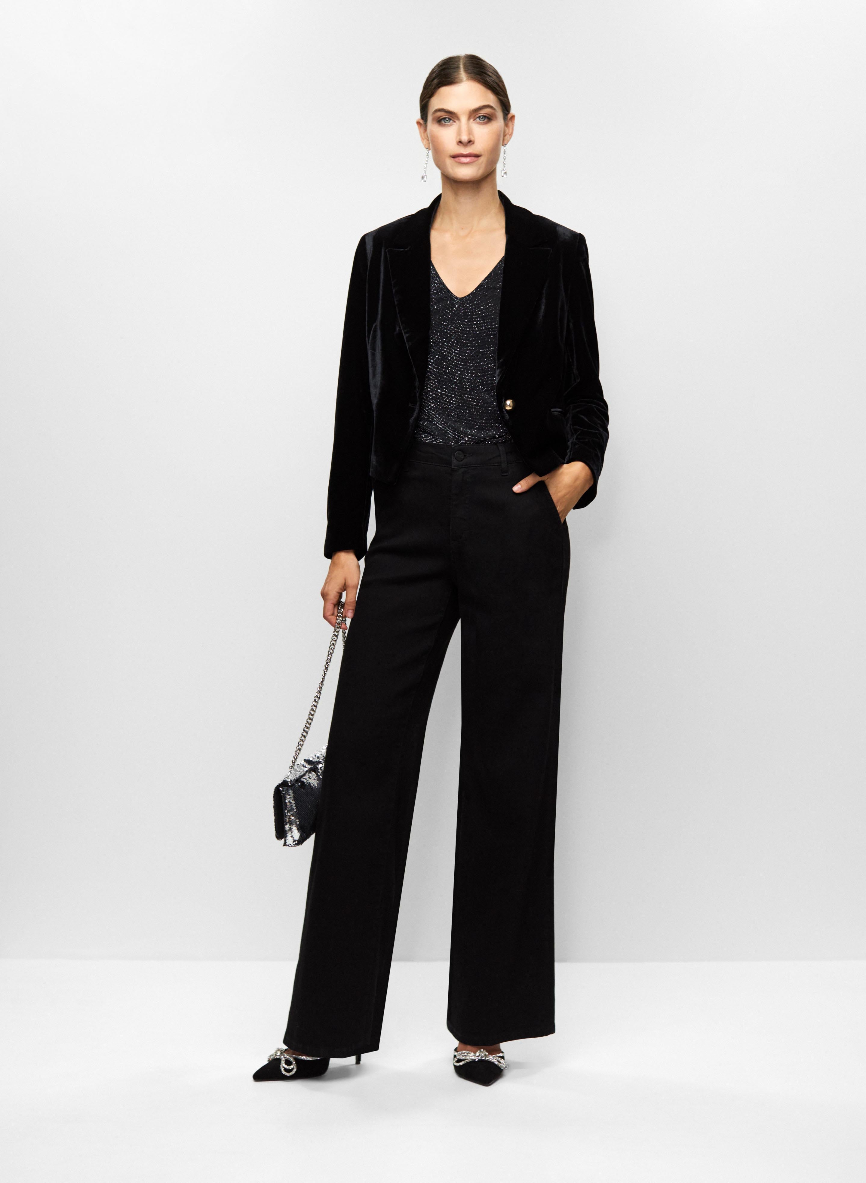 Cropped Velvet Jacket