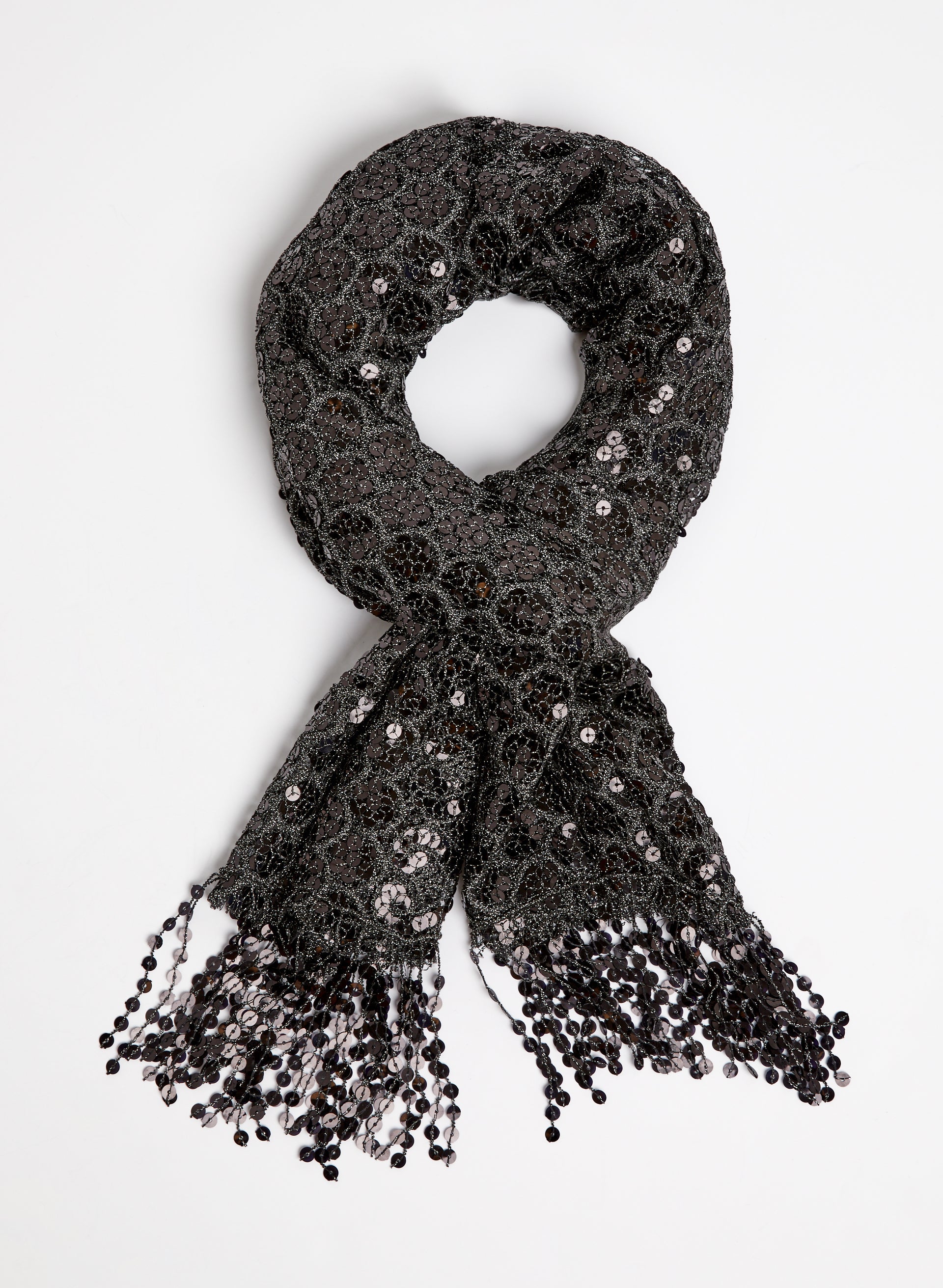 Black sequin wrap clearance