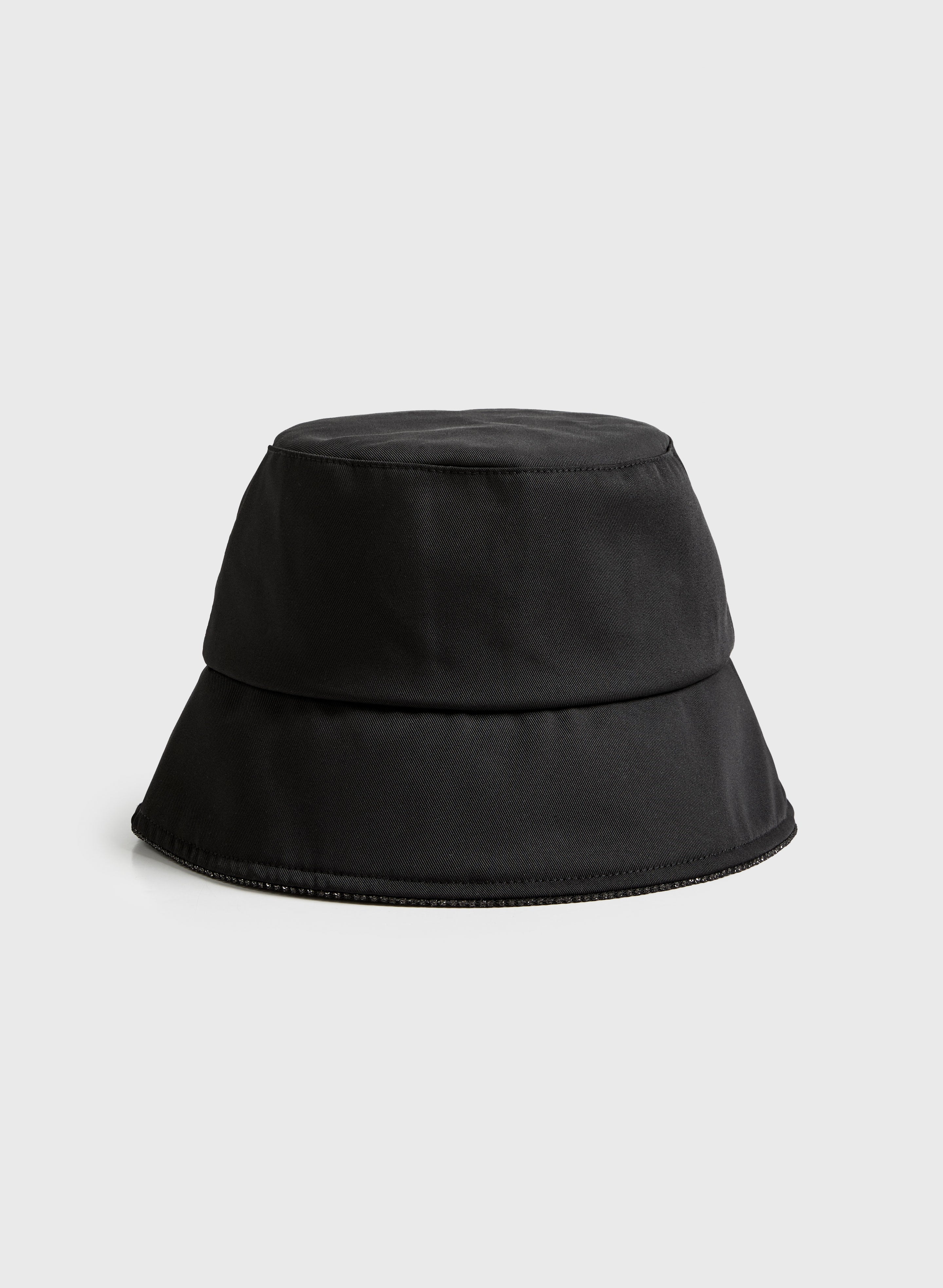 Bucket Hat With Embellished Border