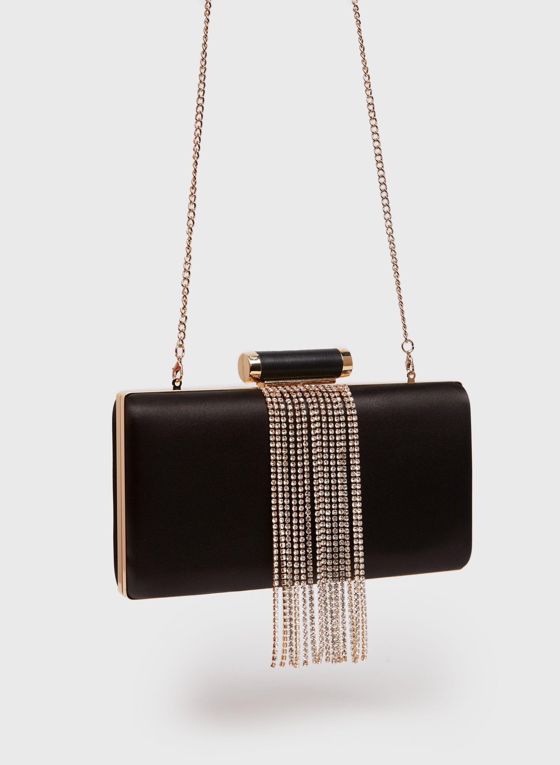 Black and shop rose gold clutch