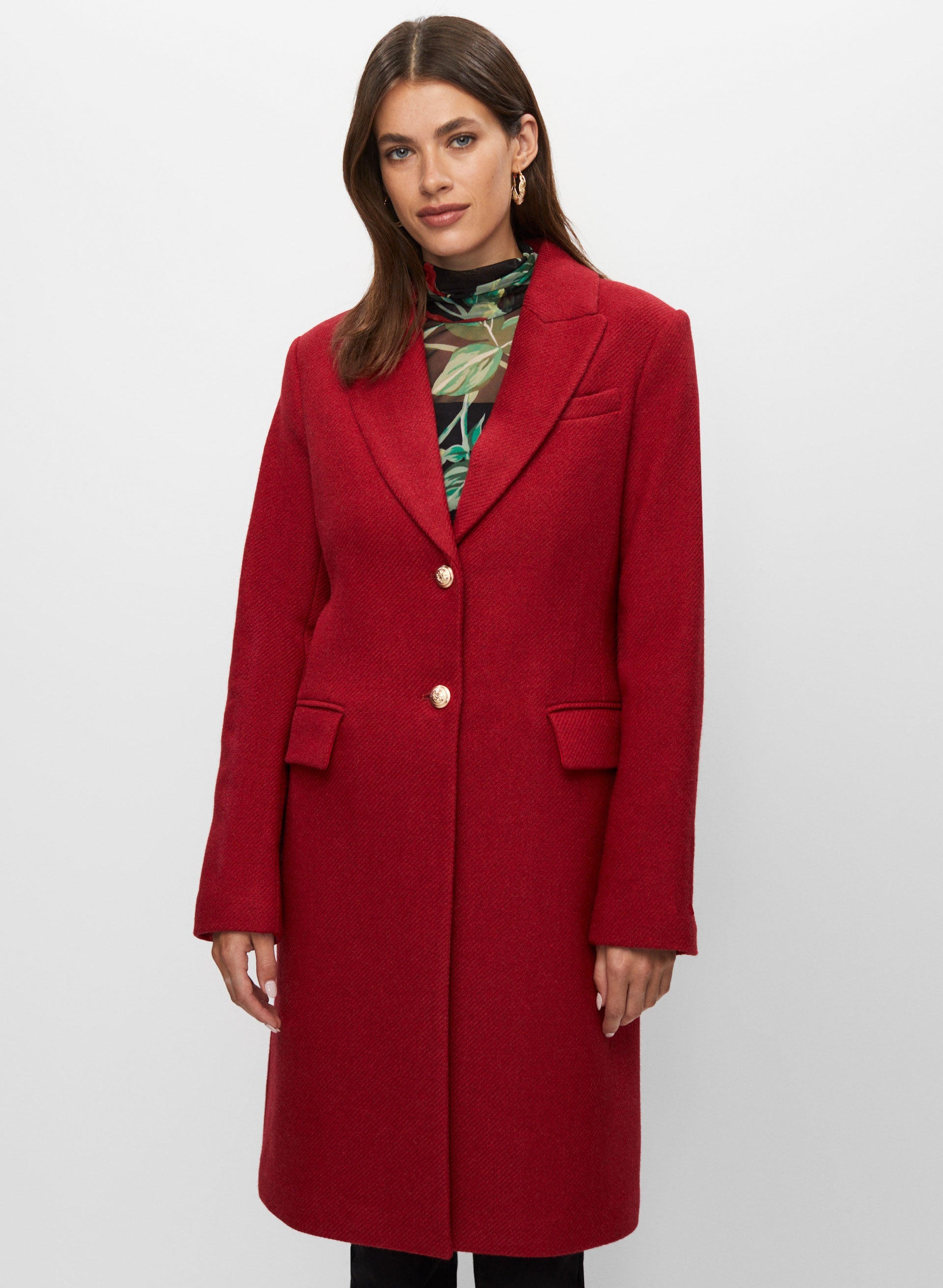 Lapel wool coat hotsell
