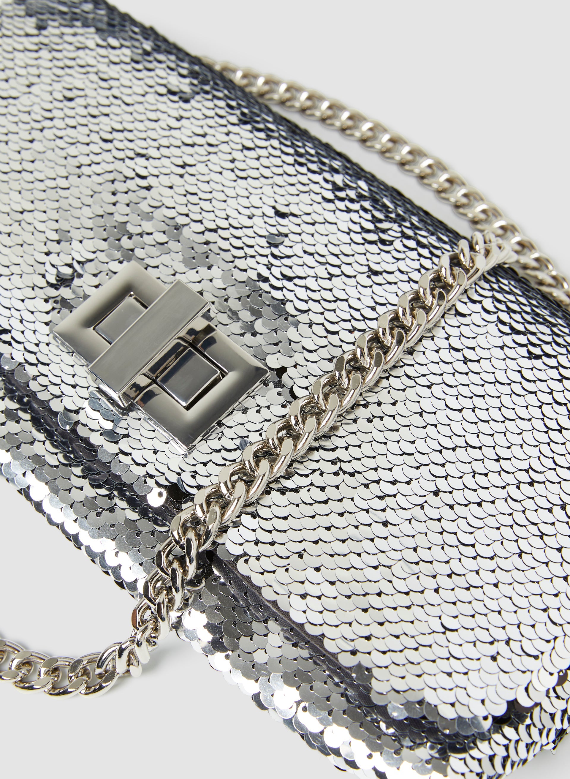 Melanie Lyne Sequin Metallic Gold Clutch