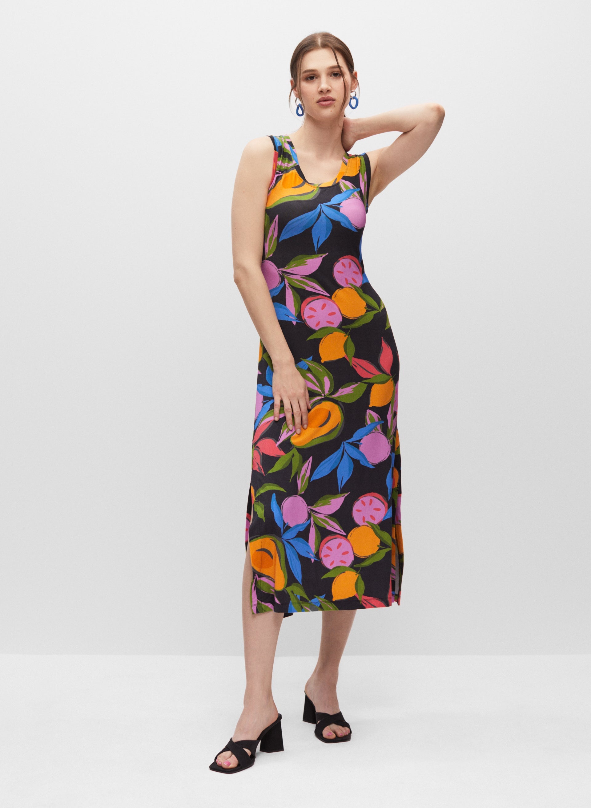 Fruit print dress cheap