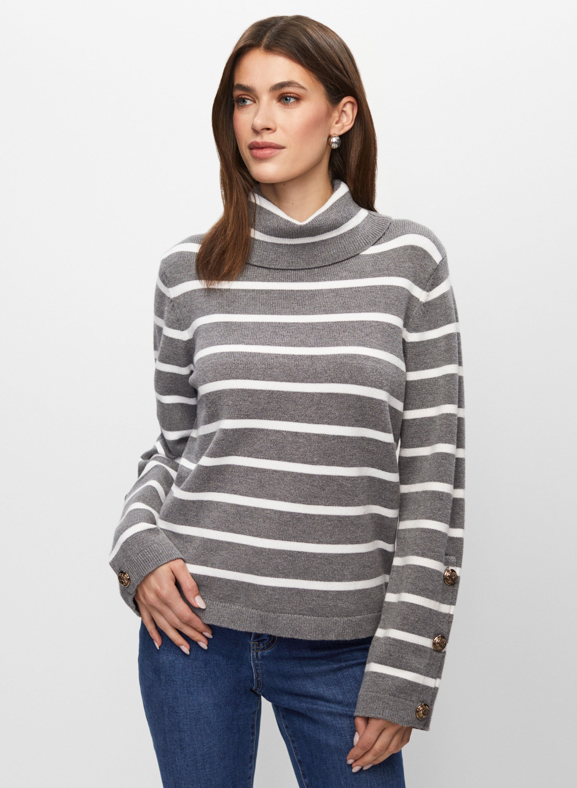 Striped turtleneck under t shirt online