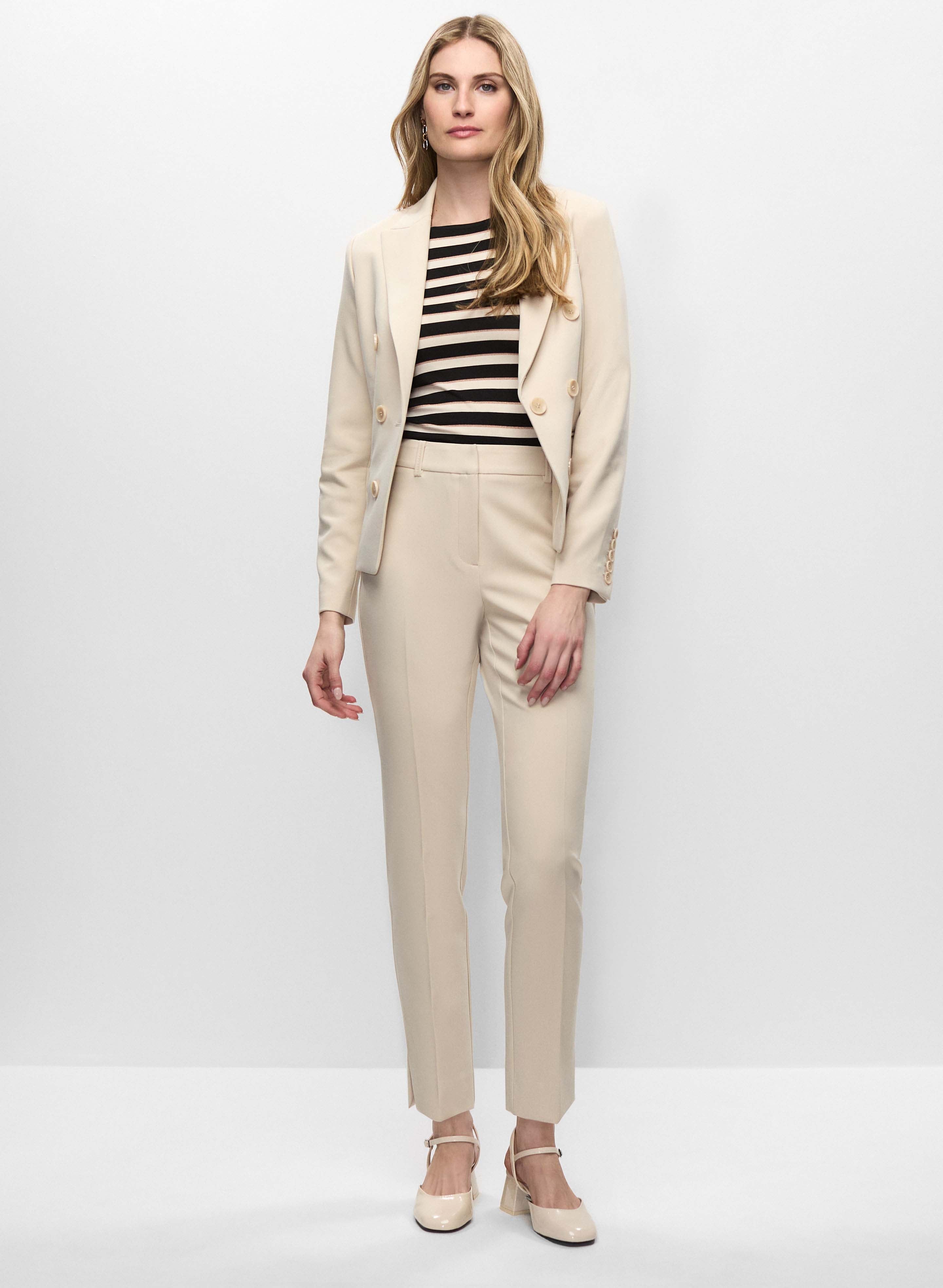 Striped pants and blazer on sale
