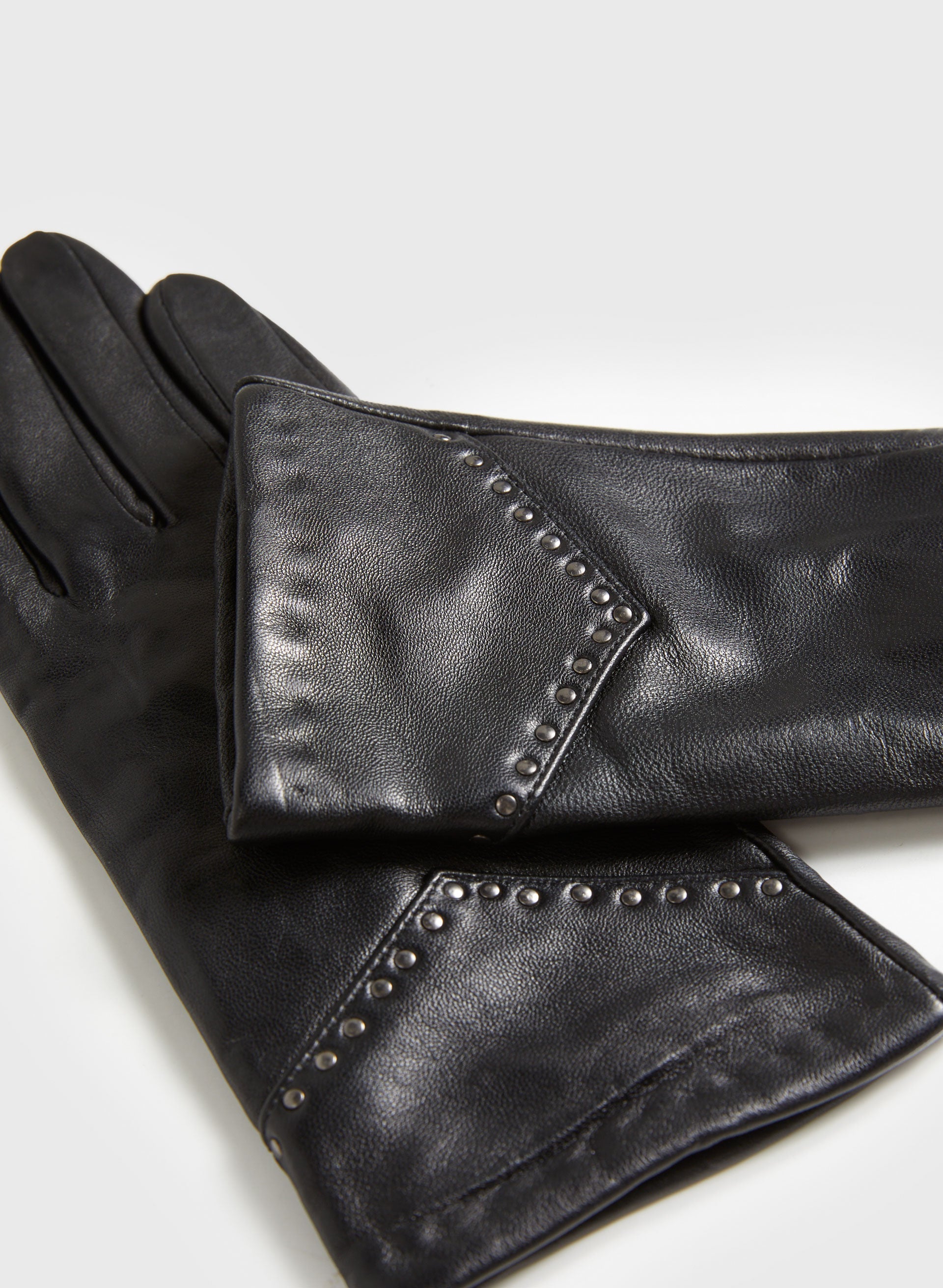 Studded Leather Gloves