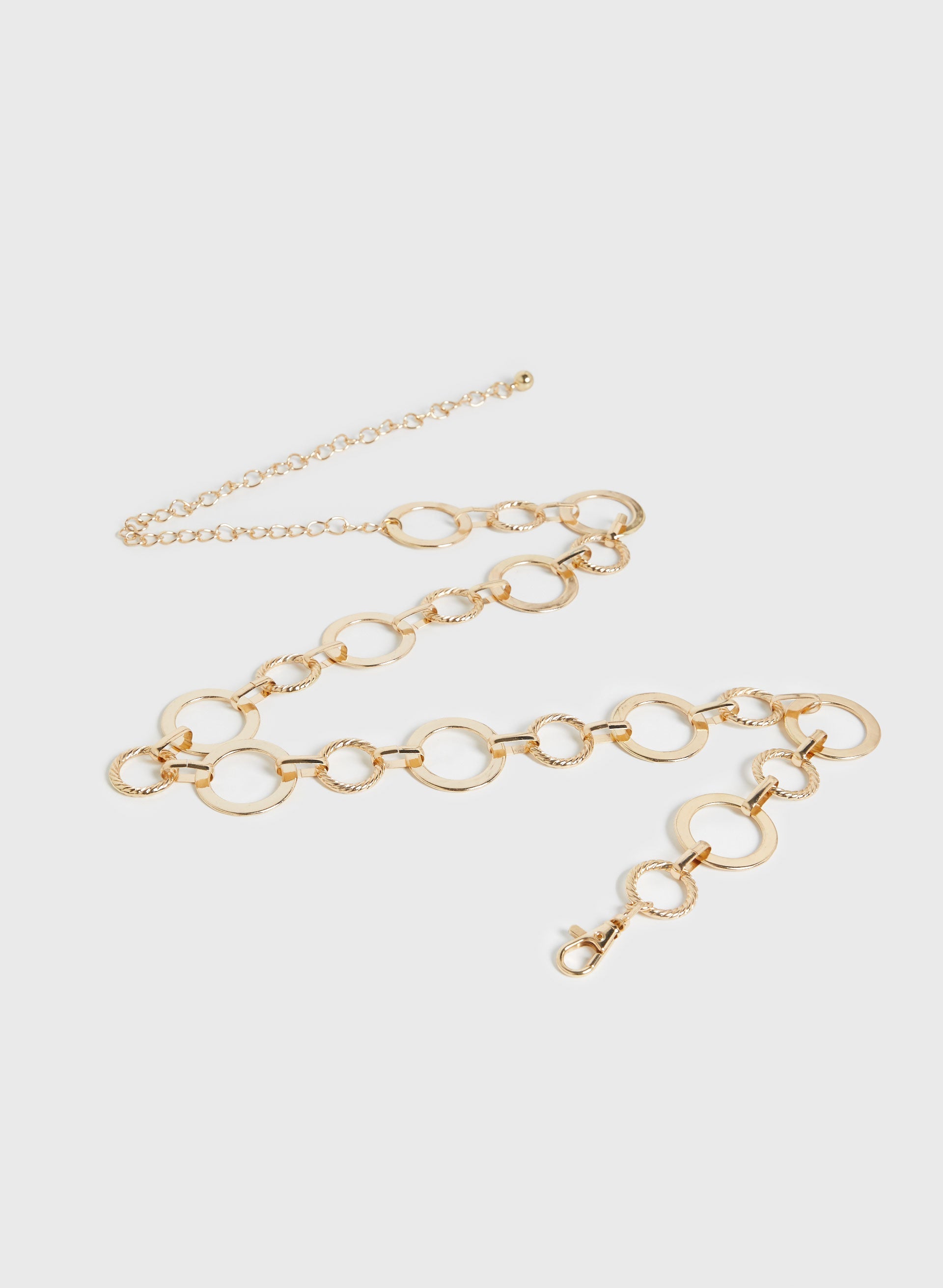 Gold ring chain belt on sale