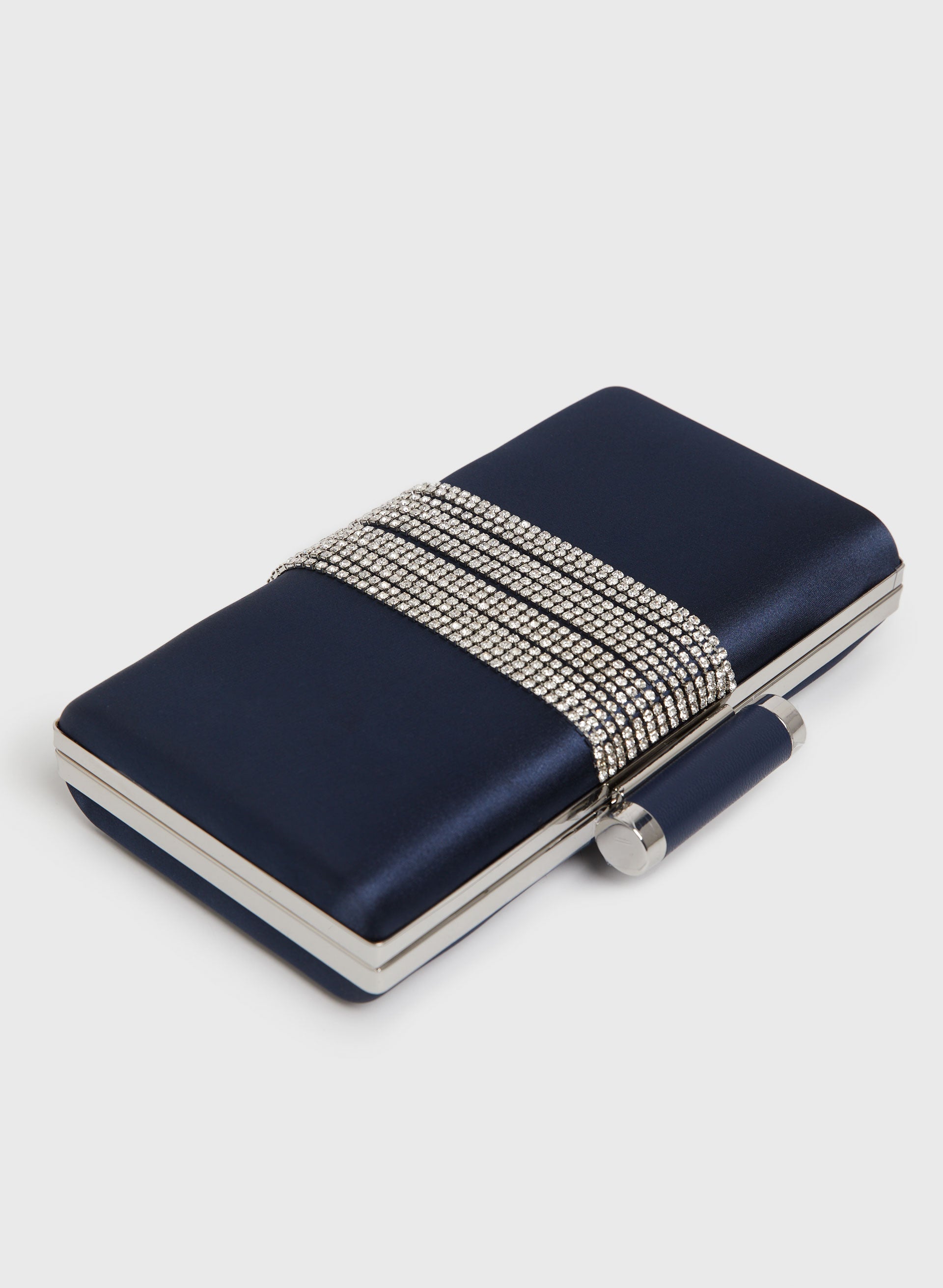 Navy blue box 2025 clutch bag