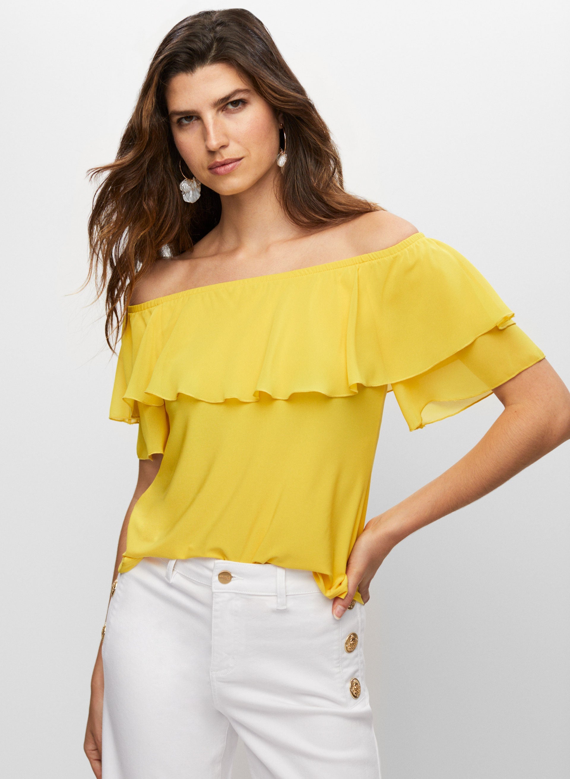 Off The Shoulder Ruffled Top