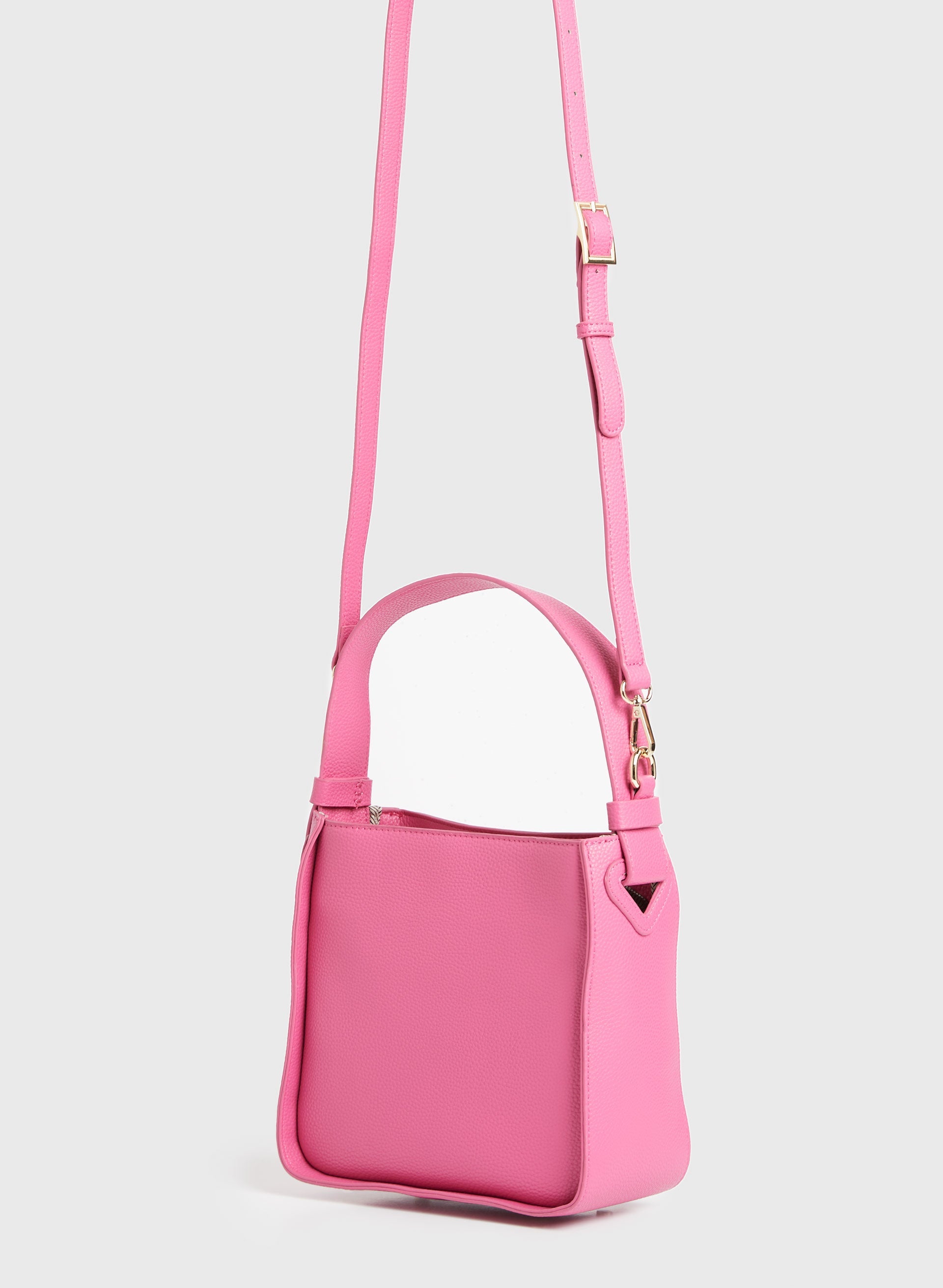 Melanie Lyne Accessories Interchangeable Strap Crossbody Bag in Fuchsia Size 0