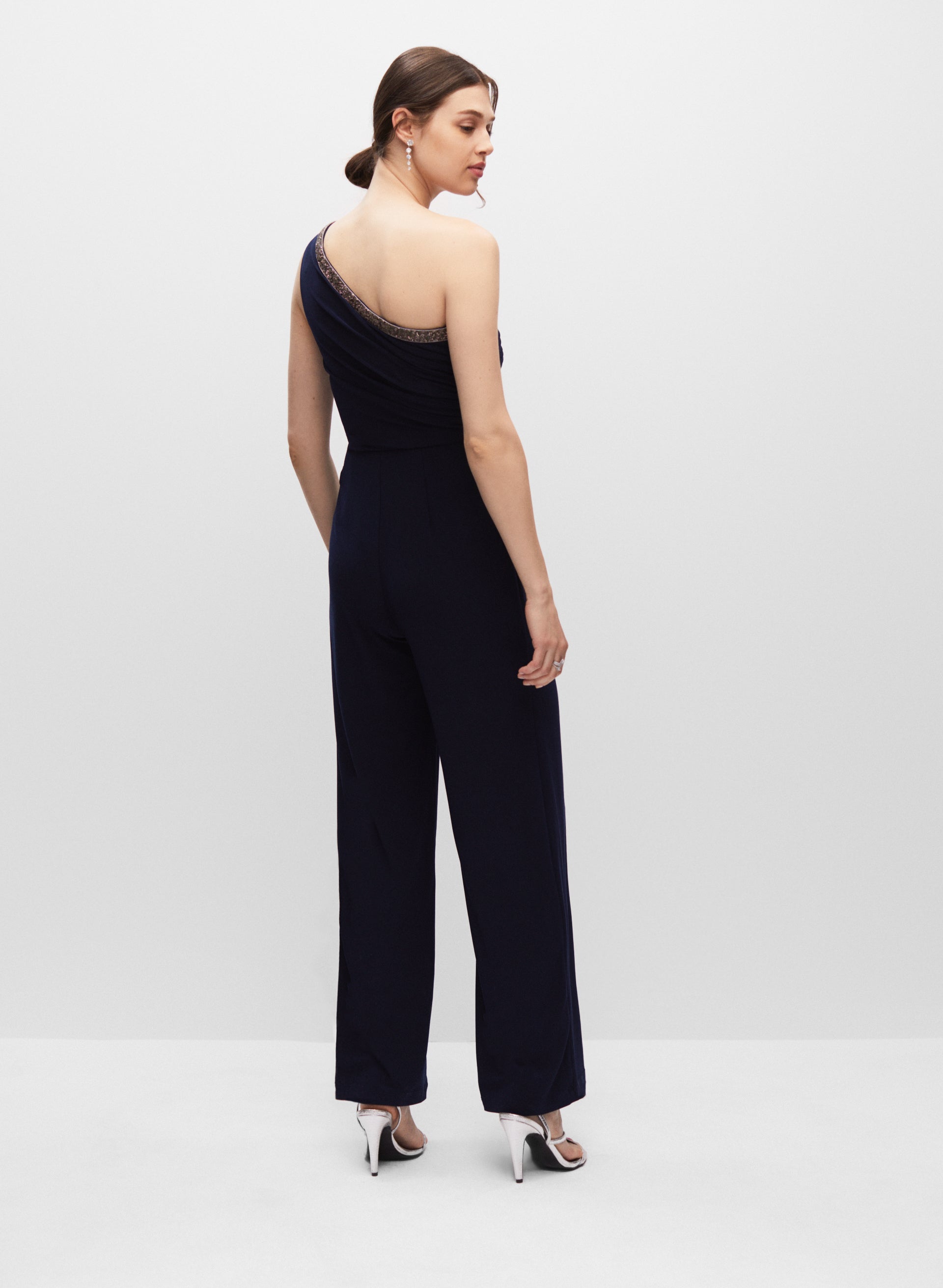 Adrianna Papell - One-Shoulder Jumpsuit
