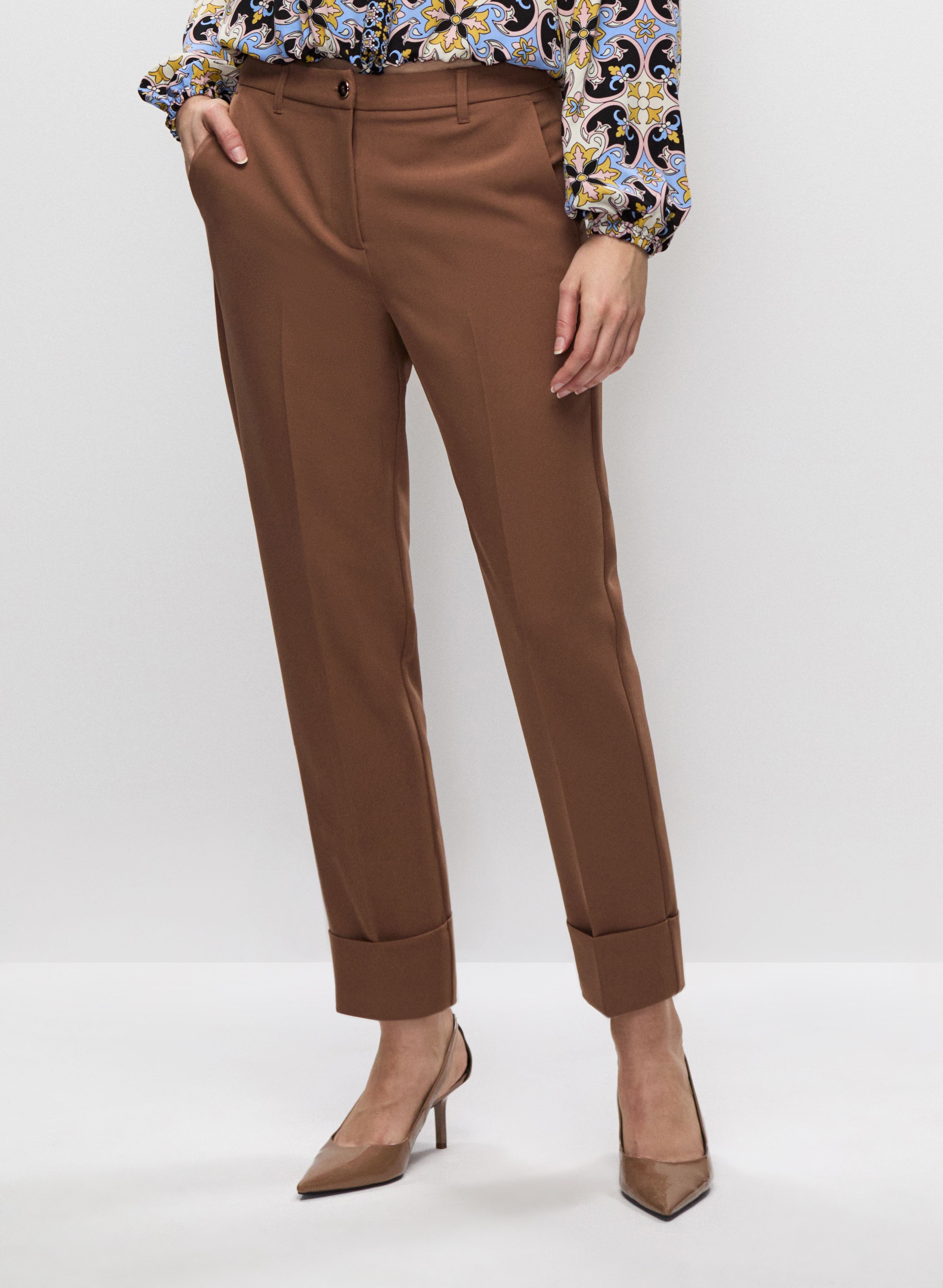 Cuff Detail Ankle Pants
