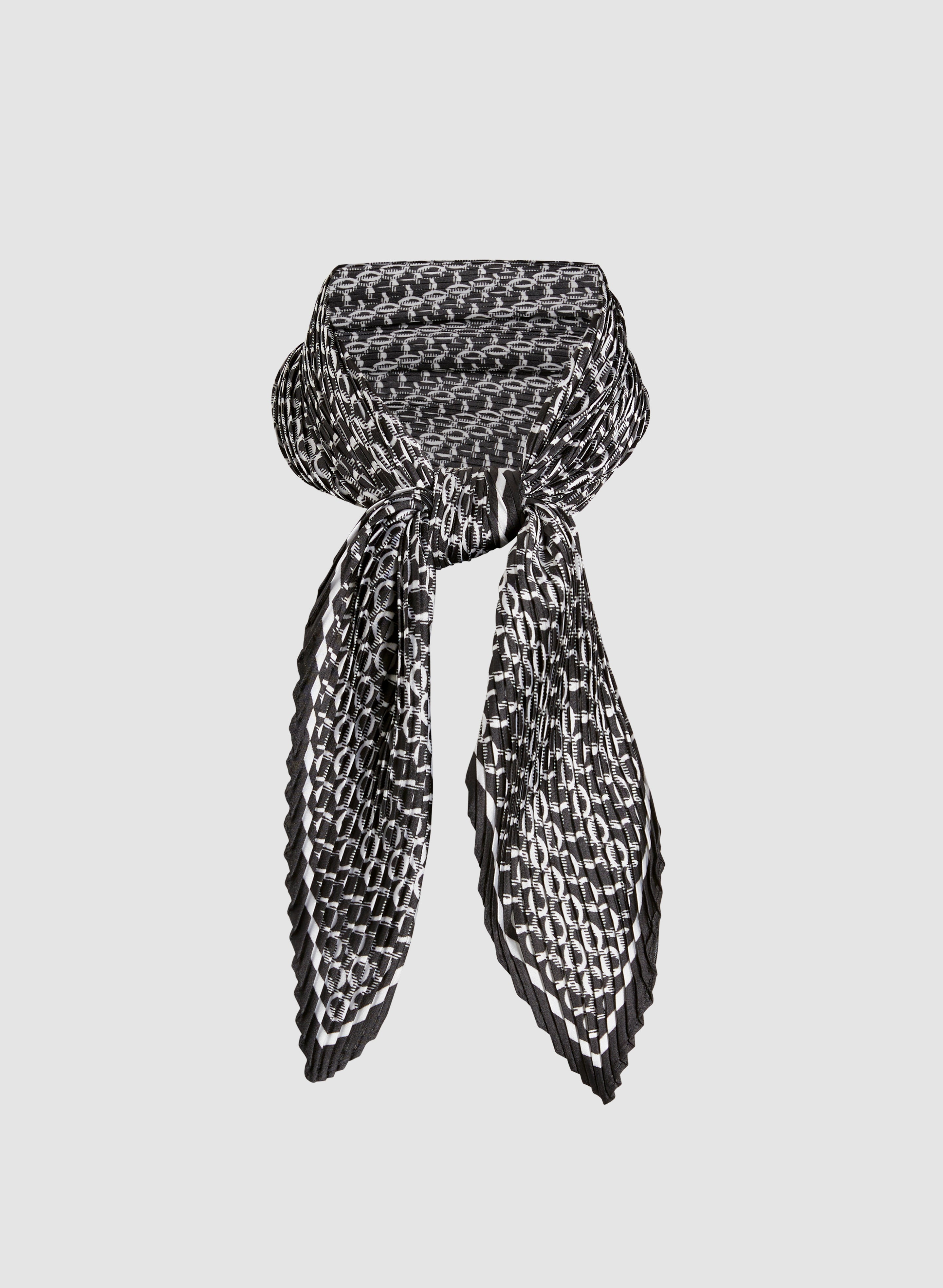 Chain Link Motif Square Scarf