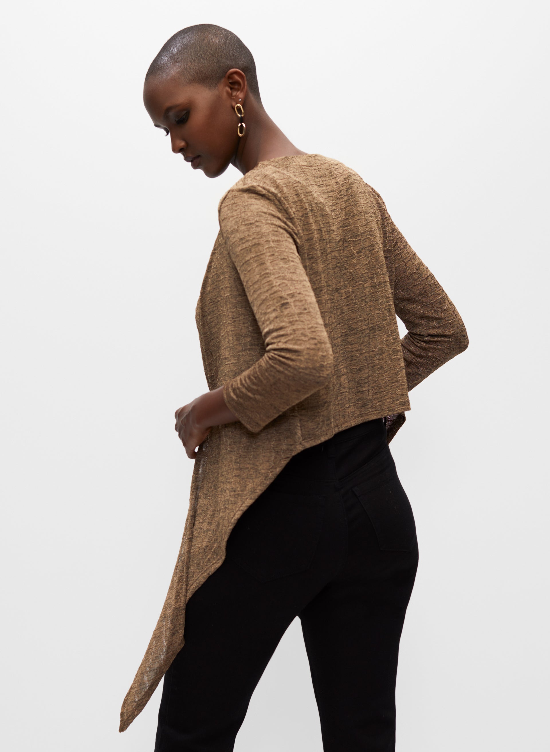 how to style tie front cardigan