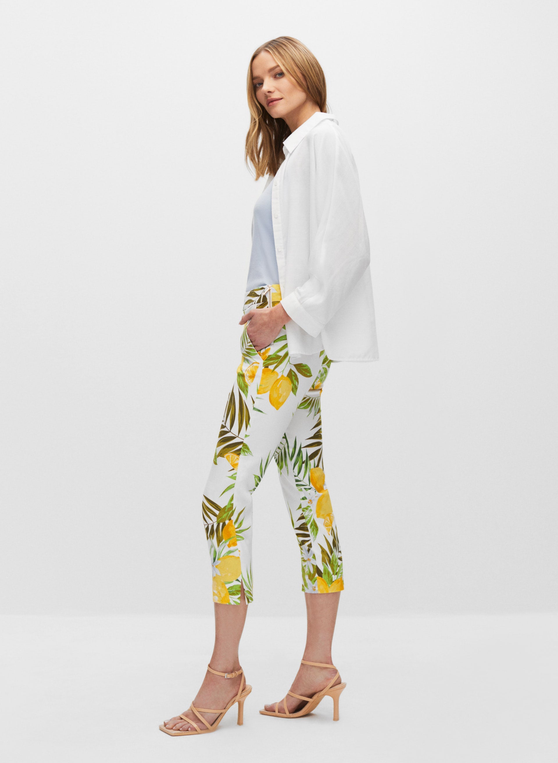 Lemon capri pants store