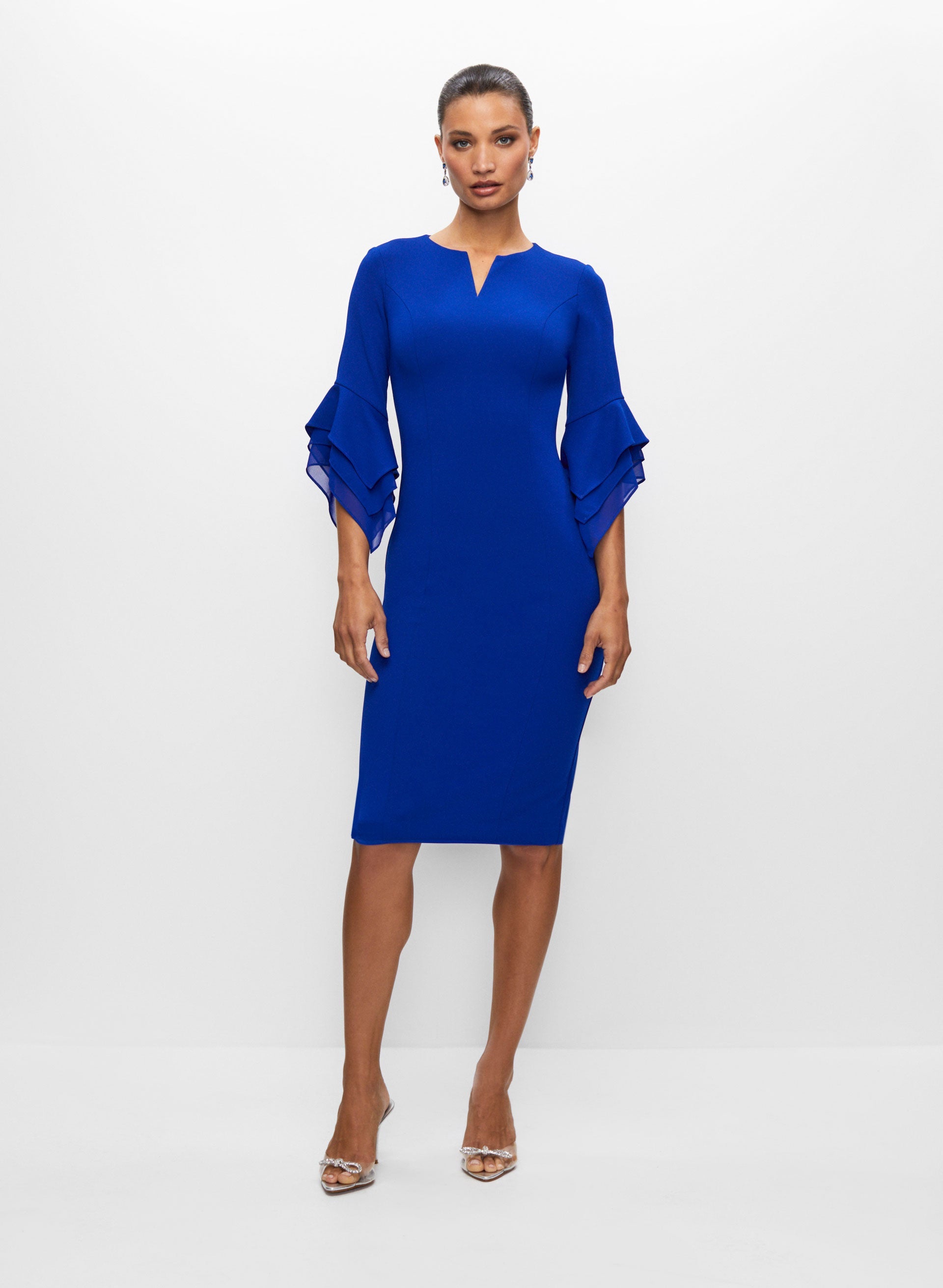 joseph blue dress Lotus Textured Silk Dress in Blue