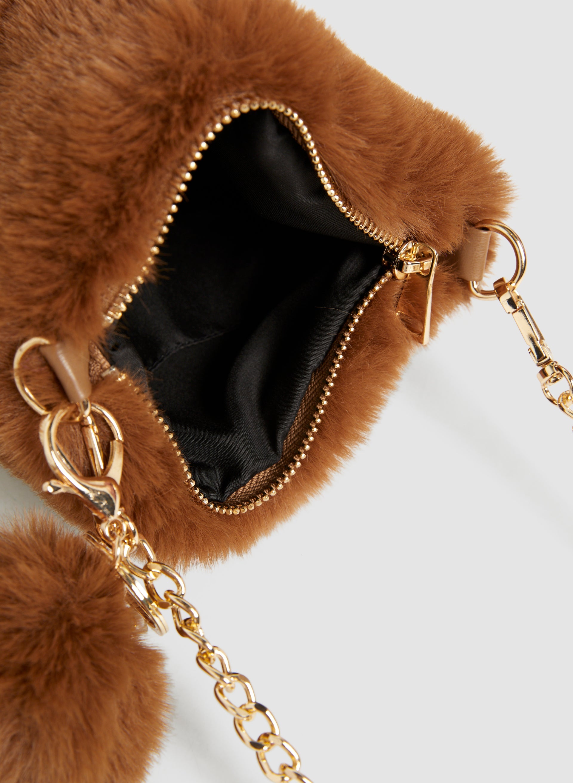 Faux Fur Crossbody Bag