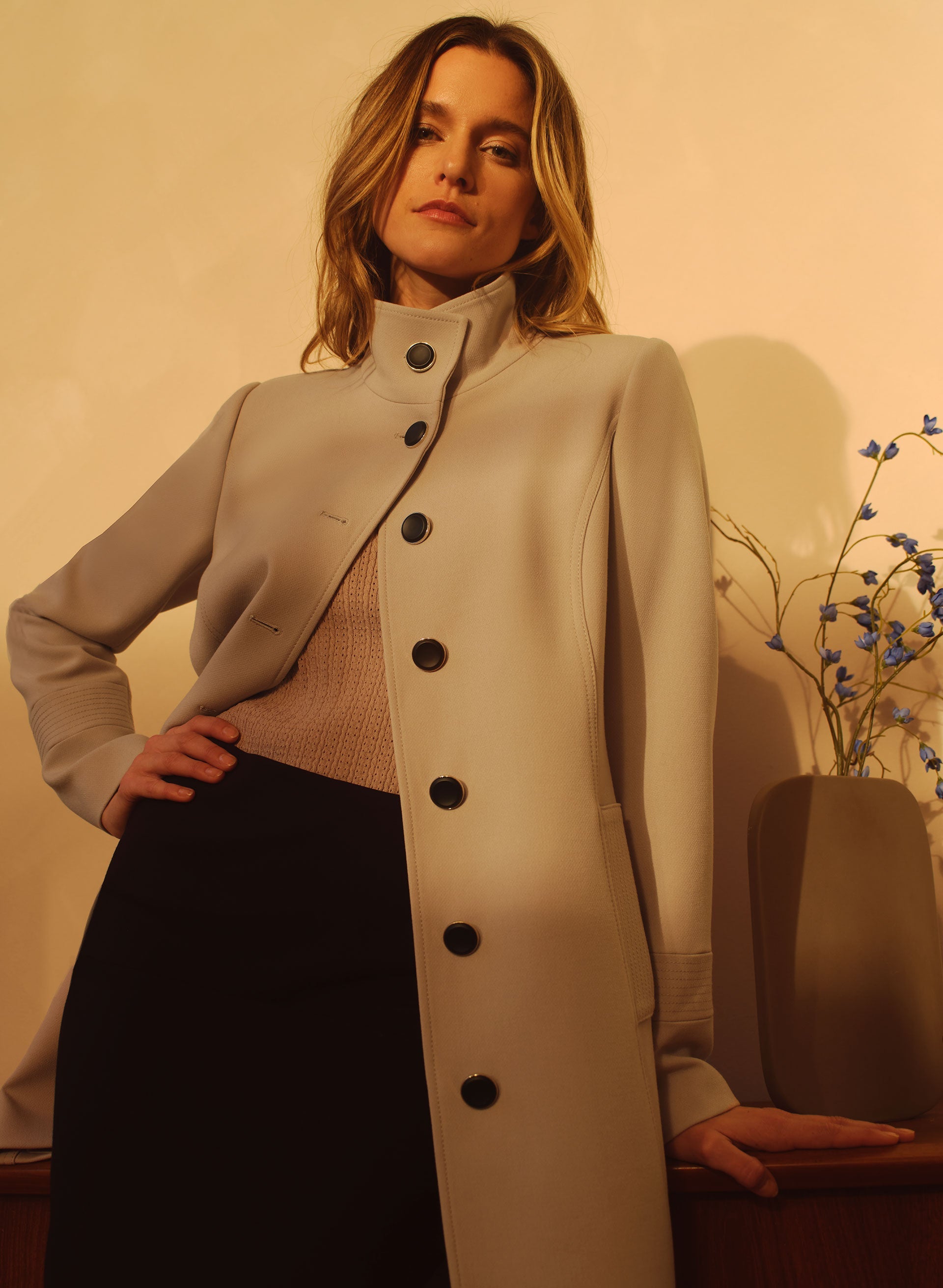 Structured camel coat sales