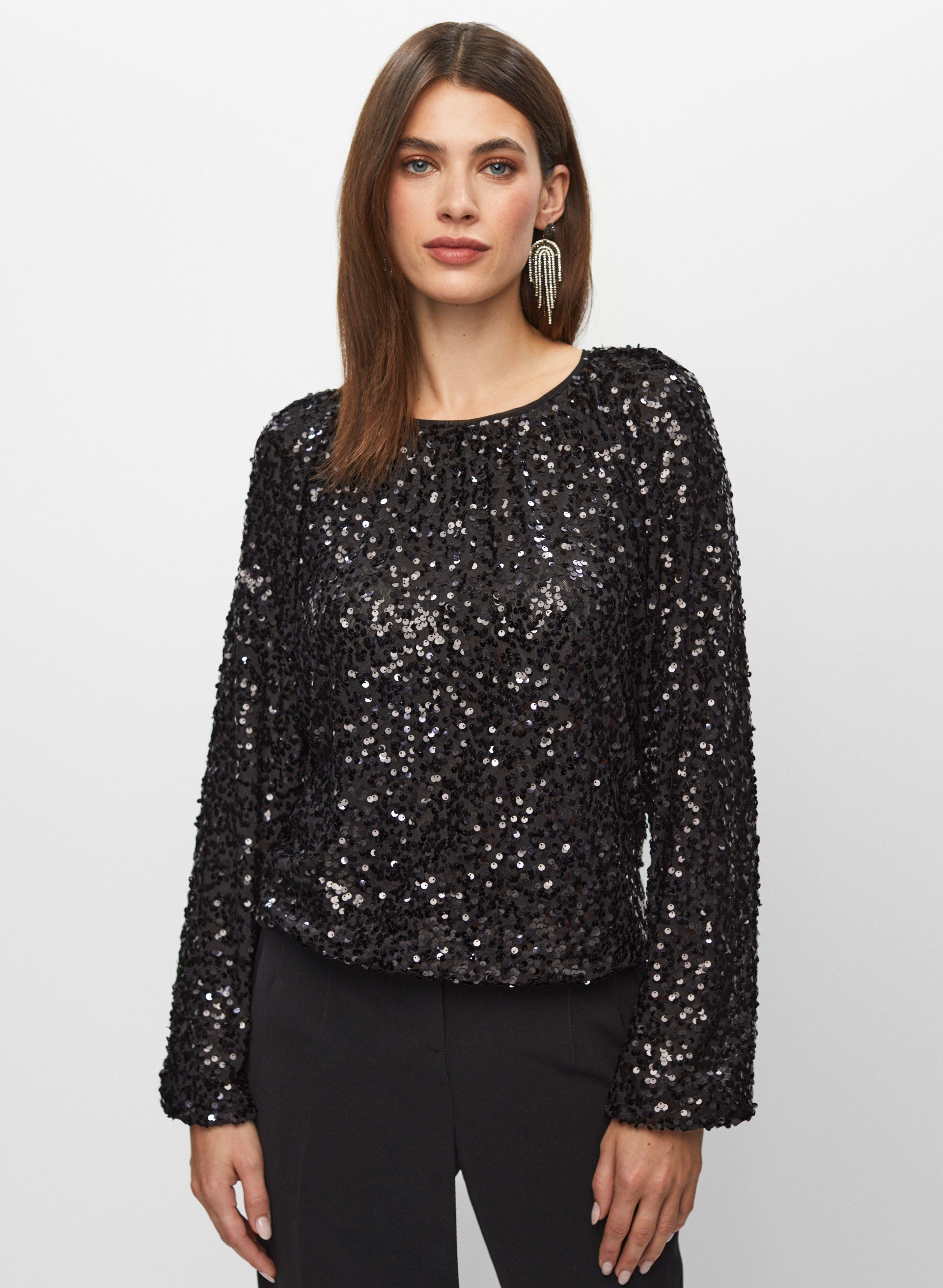 Sequin detail top on sale