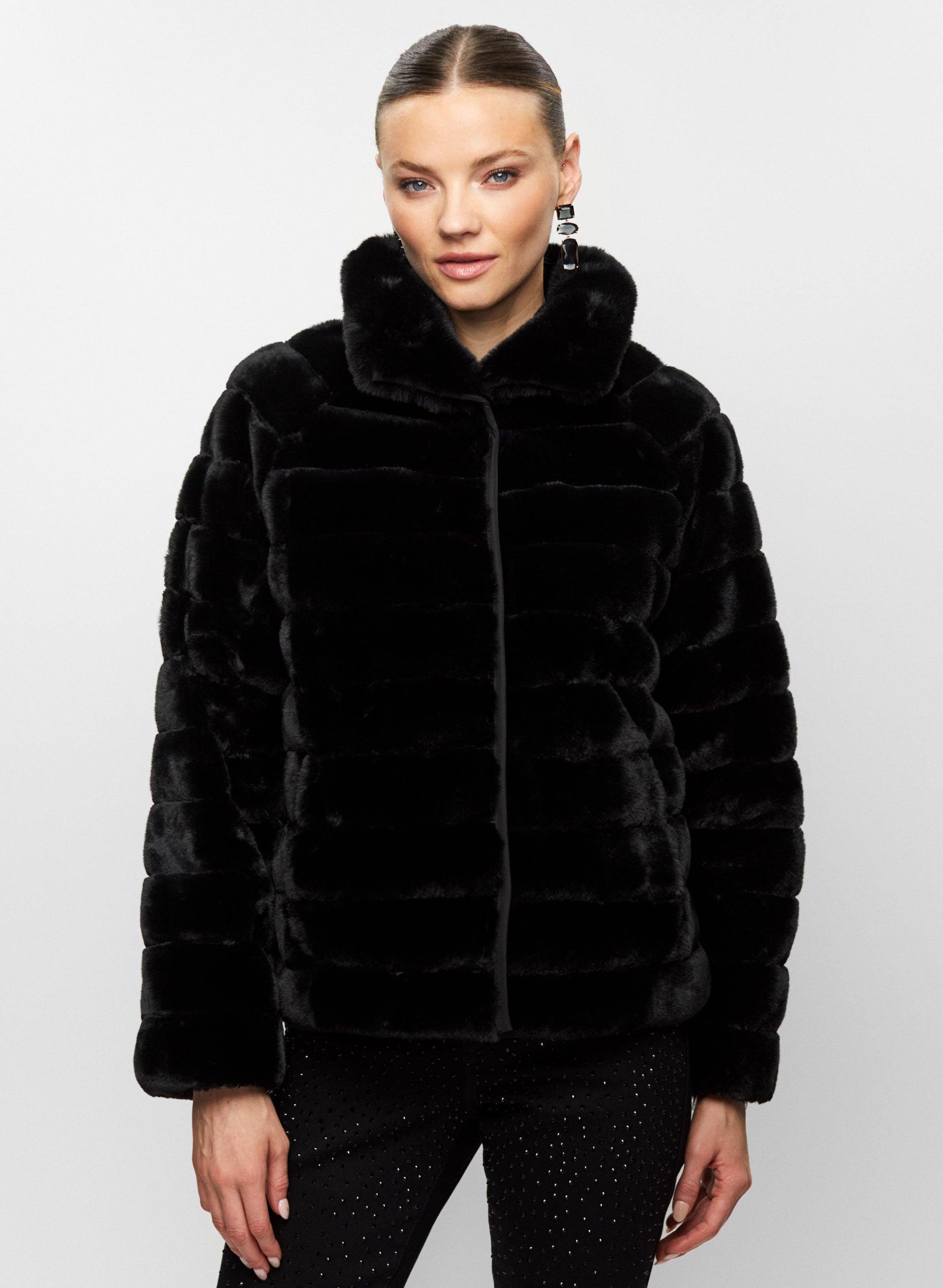 Vegan Fur Reversible Coat