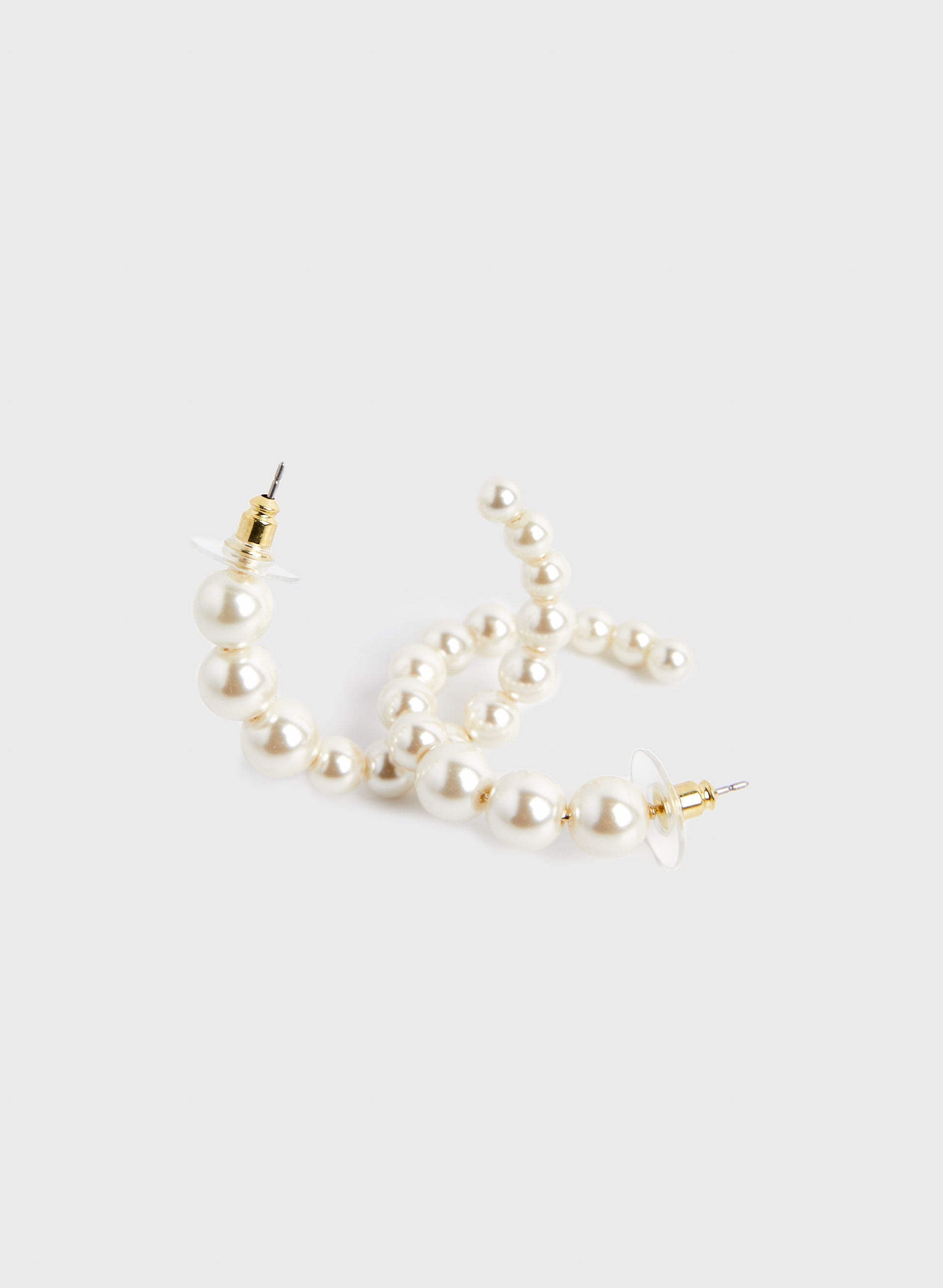 Two Tier Pearl Dangle Earrings